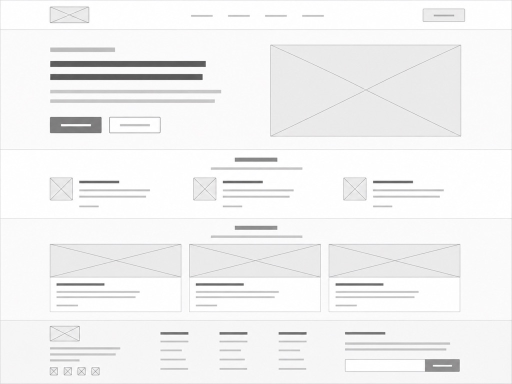 /wireframe — Boceto estructural de una interfaz