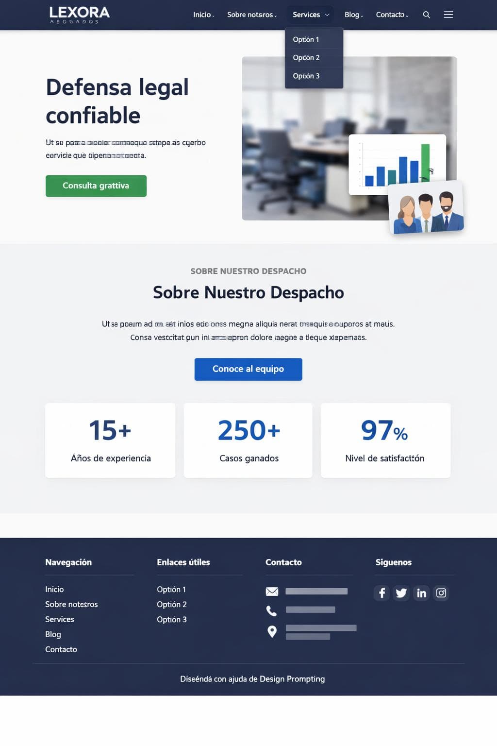 Abogados Lira — vista previa del theme