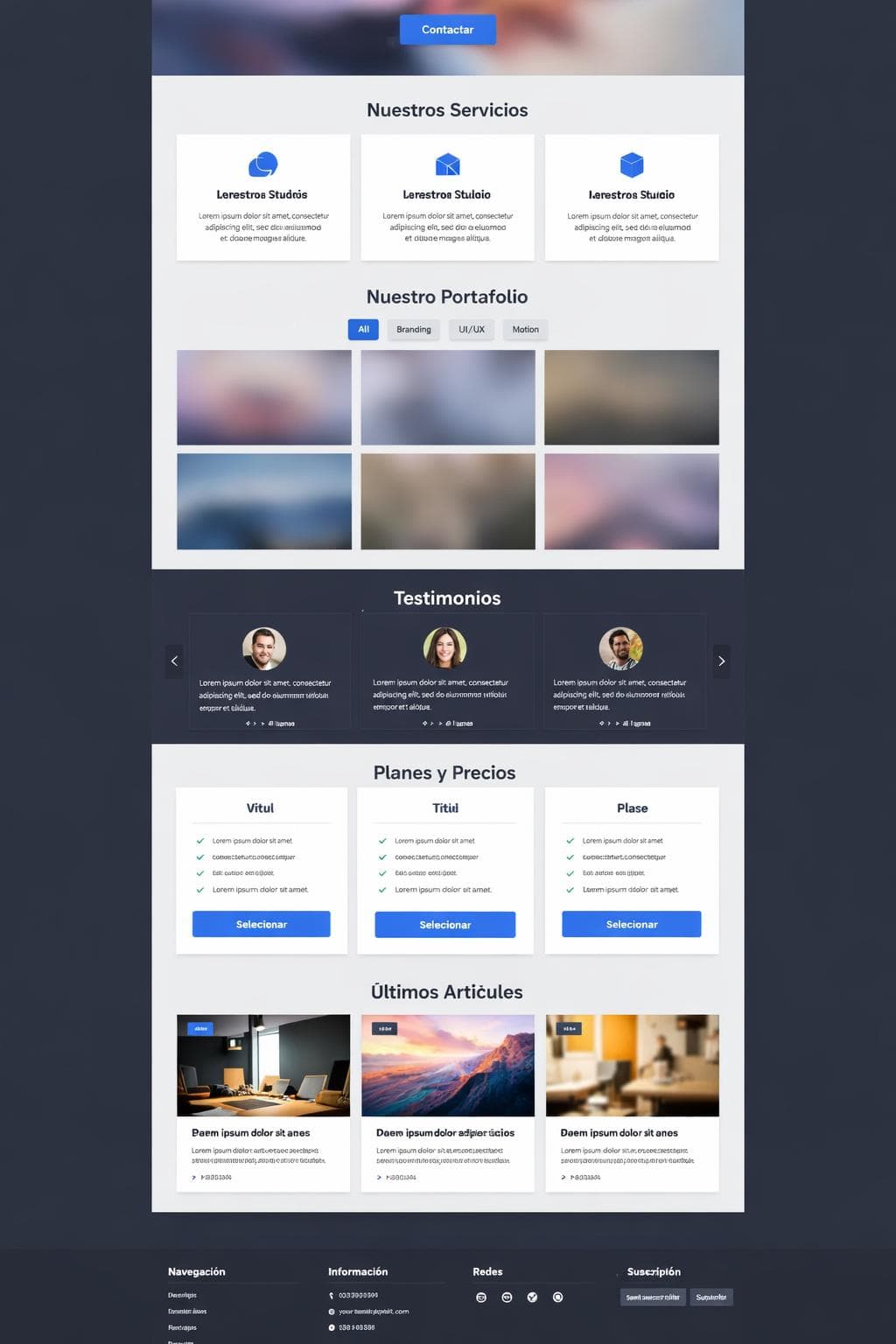 Academia Berilo &mdash; vista previa del theme