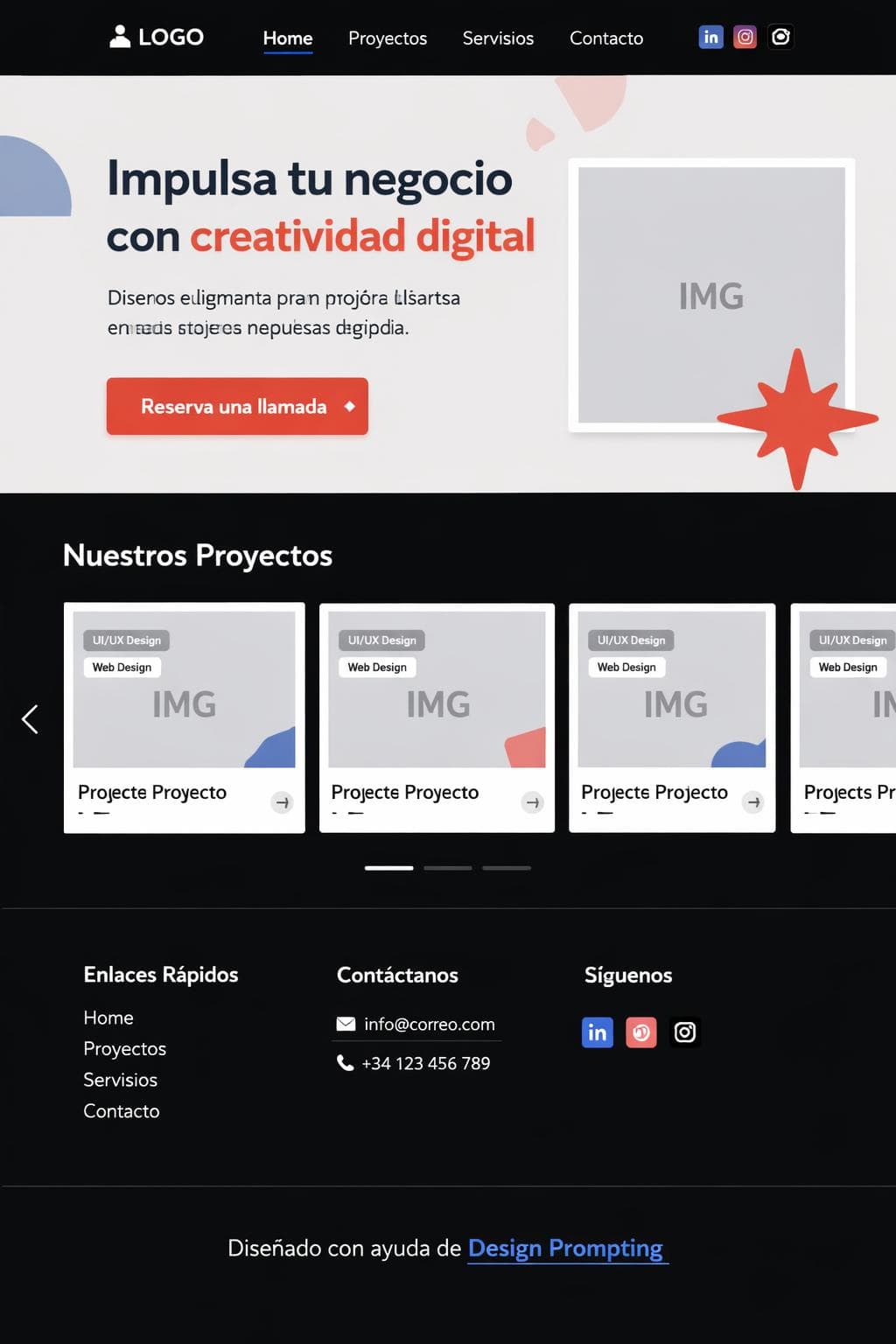 Academia Leyenda — vista previa del theme