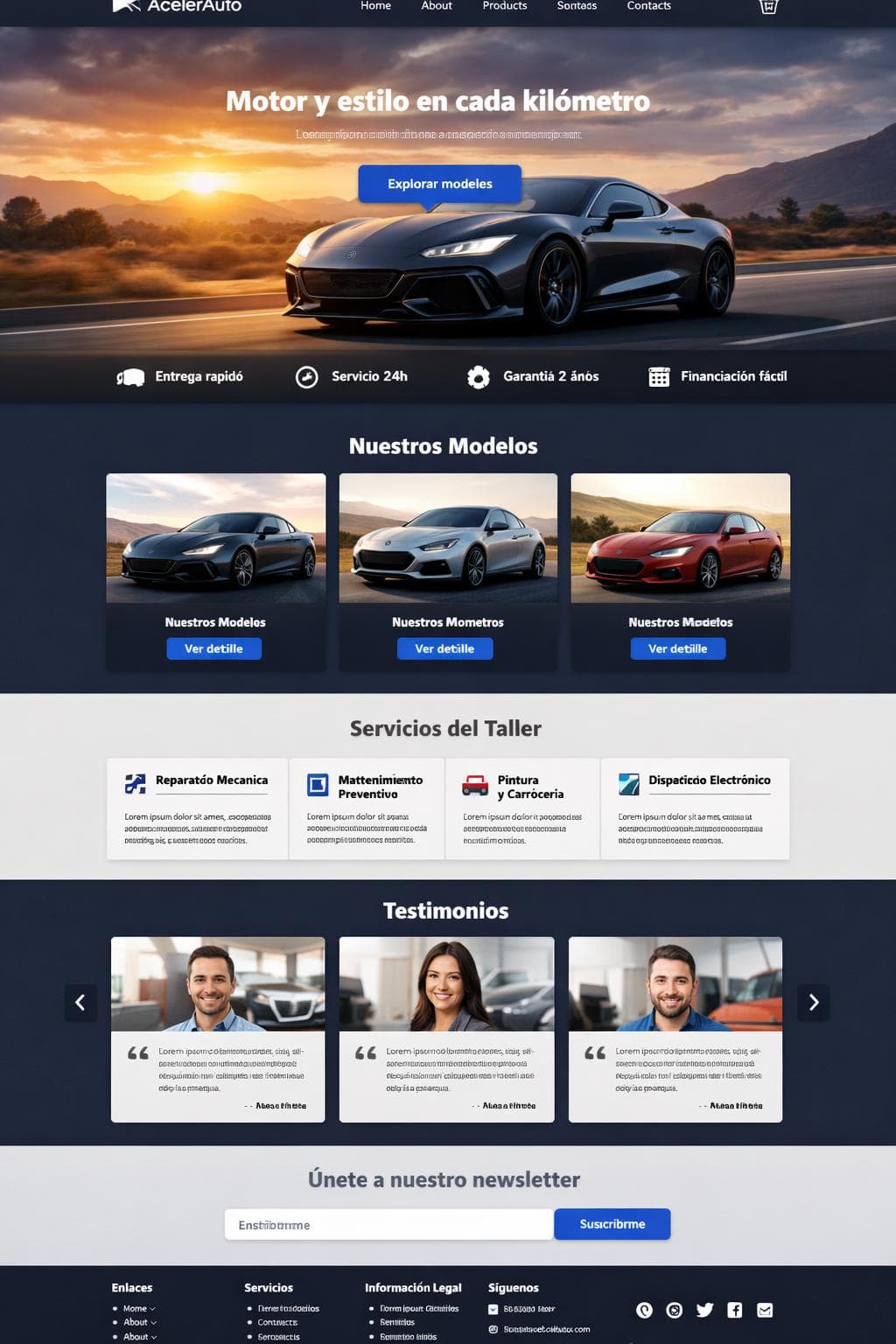 AcelerAuto — vista previa del theme