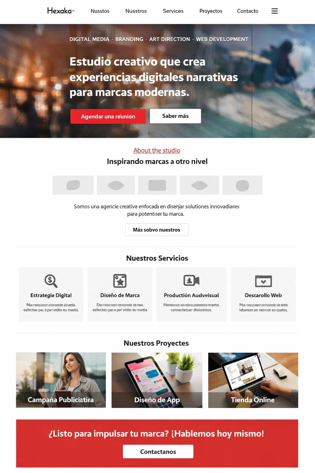 Agencia Marea — vista previa del theme