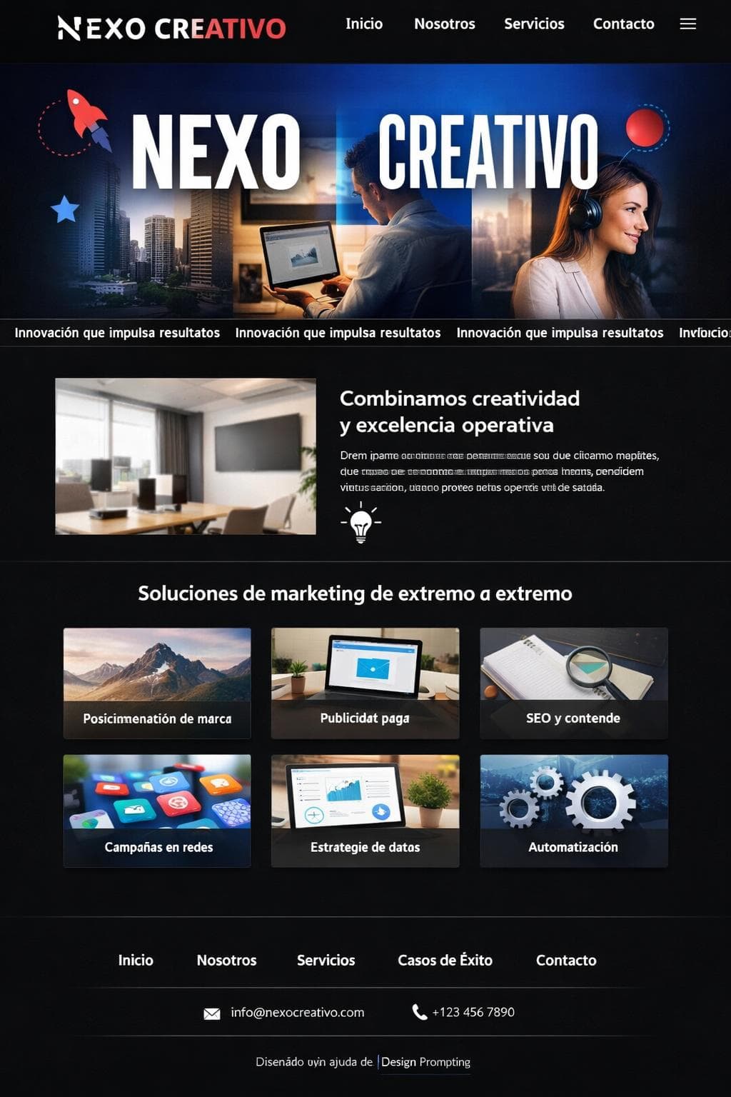 Agencia Nimbo — vista previa del theme