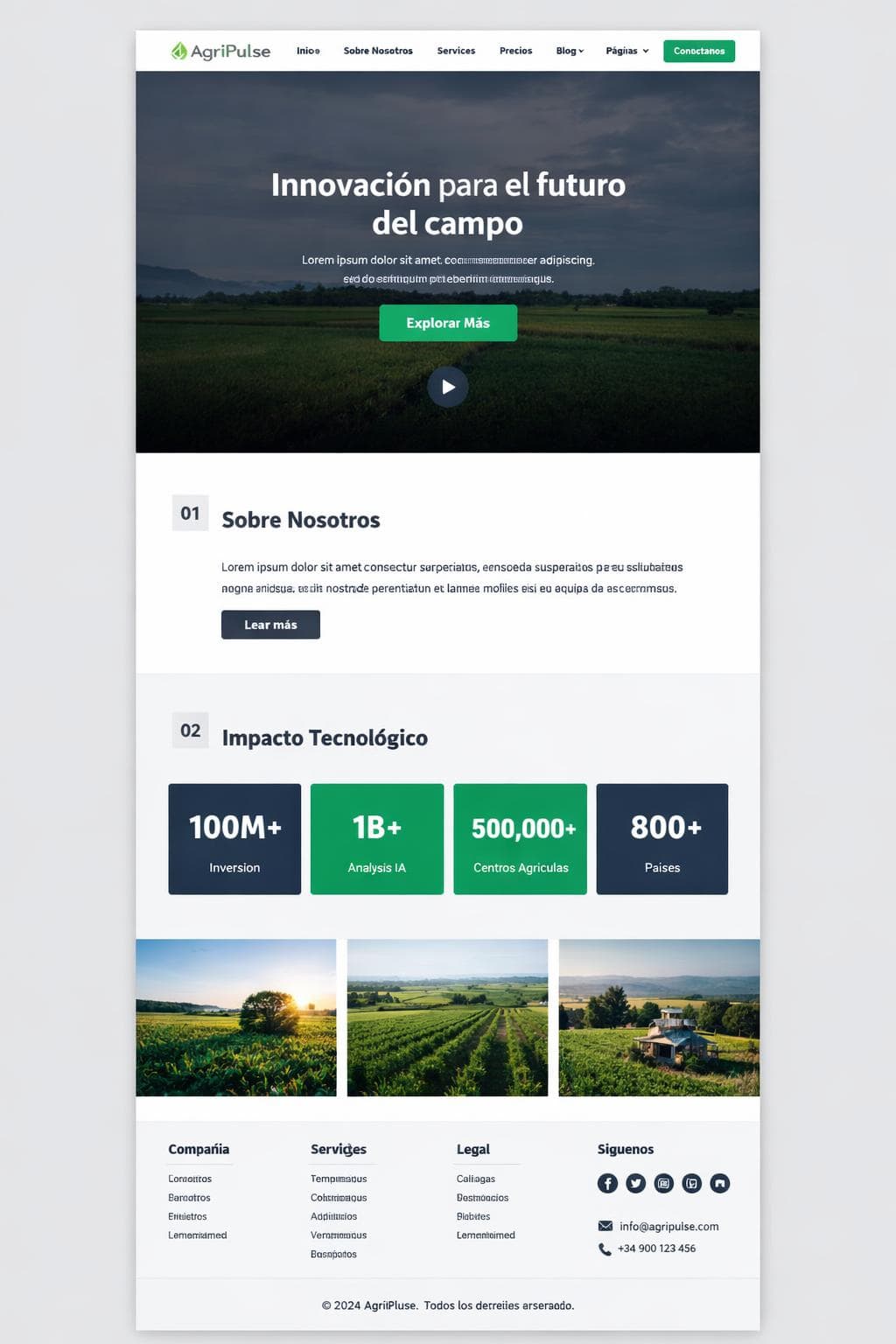 AgriPulse — vista previa del theme