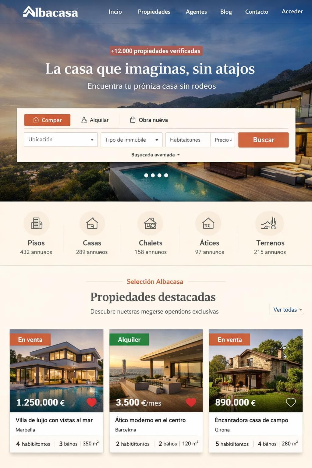 Albacasa Premium &mdash; vista previa del theme