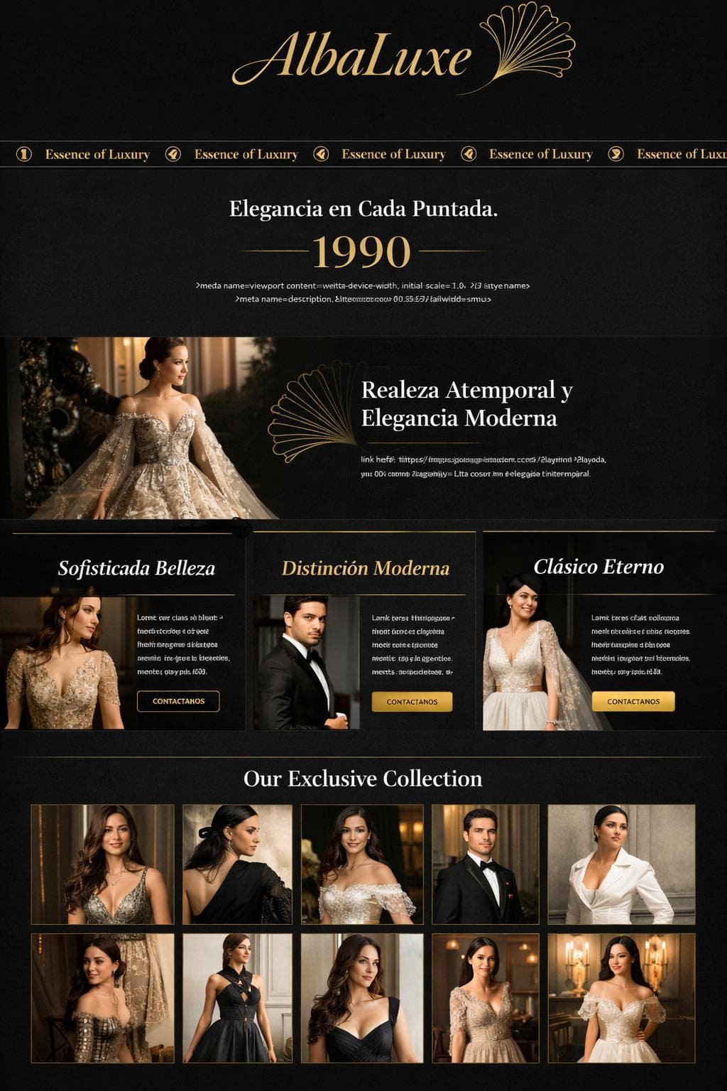 AlbaLuxe — vista previa del theme