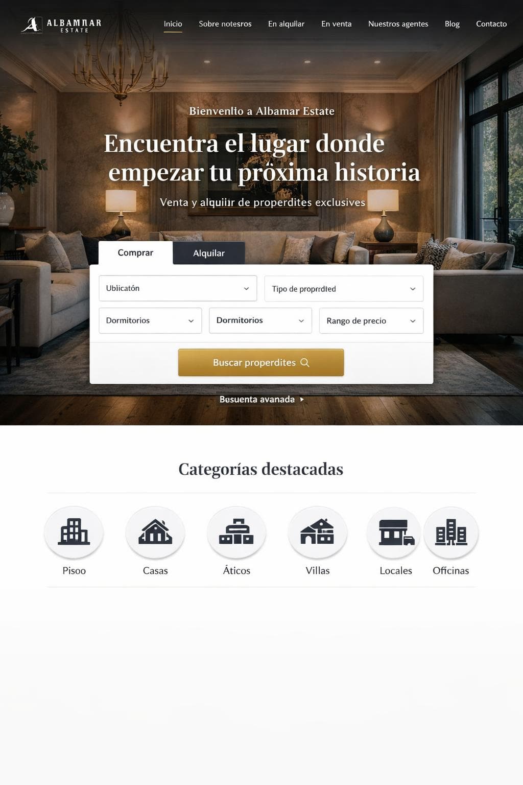 Albamar Estate &mdash; vista previa del theme