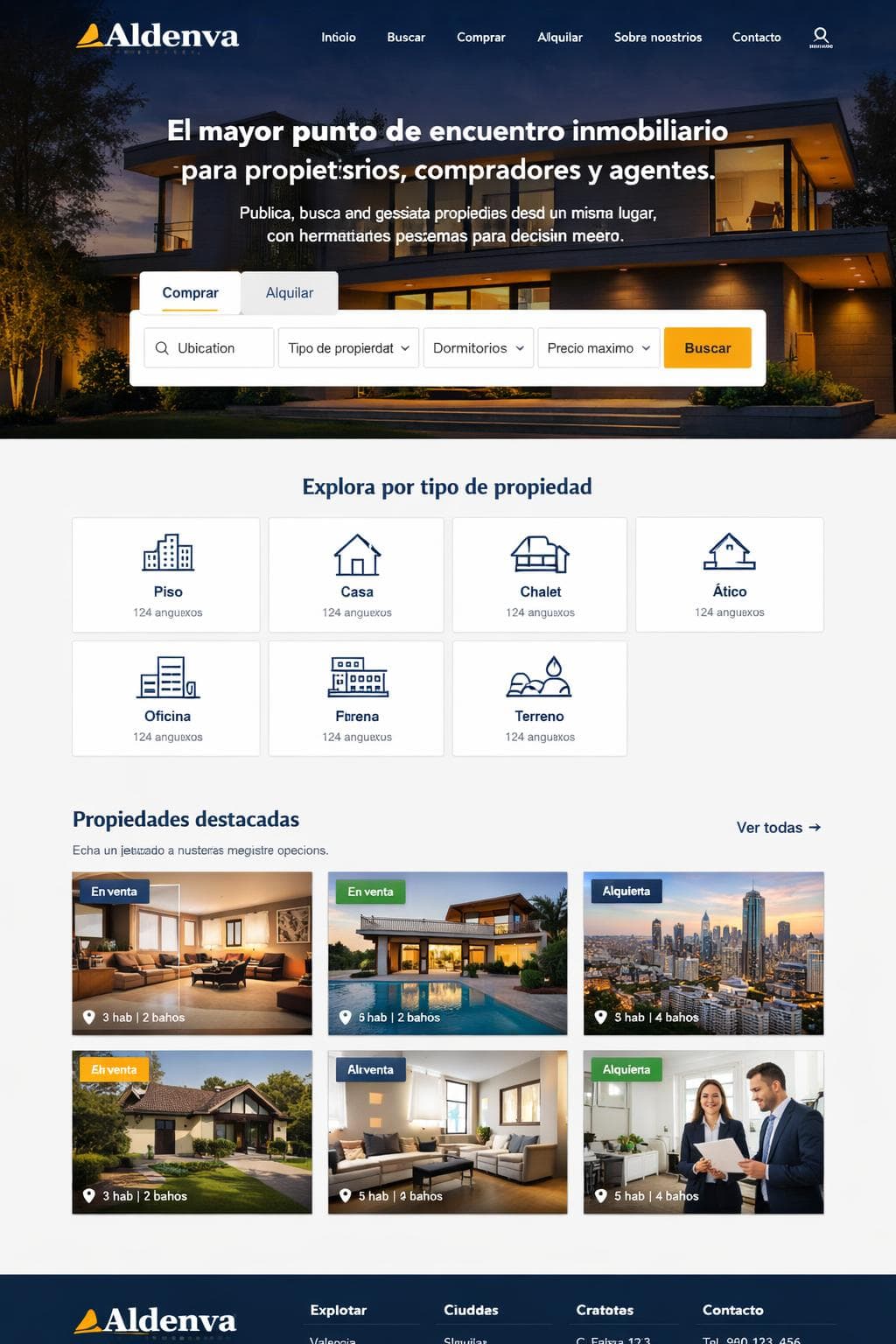 Aldenva Estates &mdash; vista previa del theme