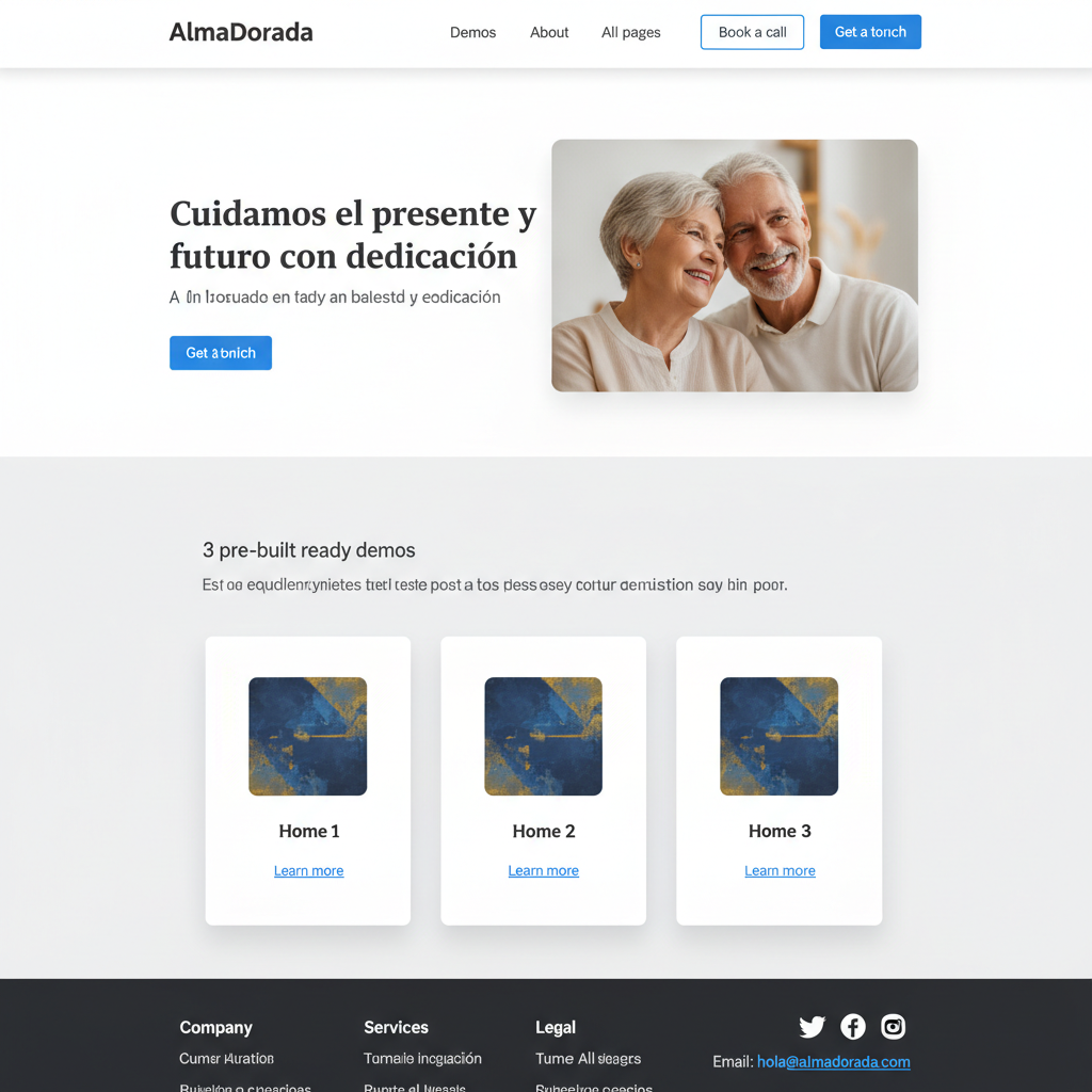 AlmaDorada — vista previa del theme