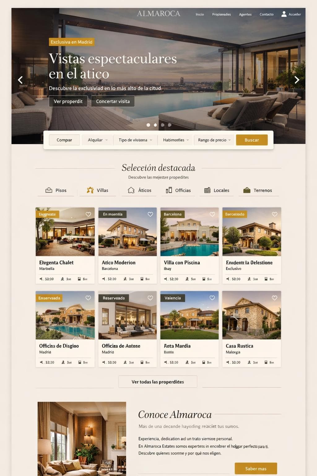Almaroca Estates &mdash; vista previa del theme