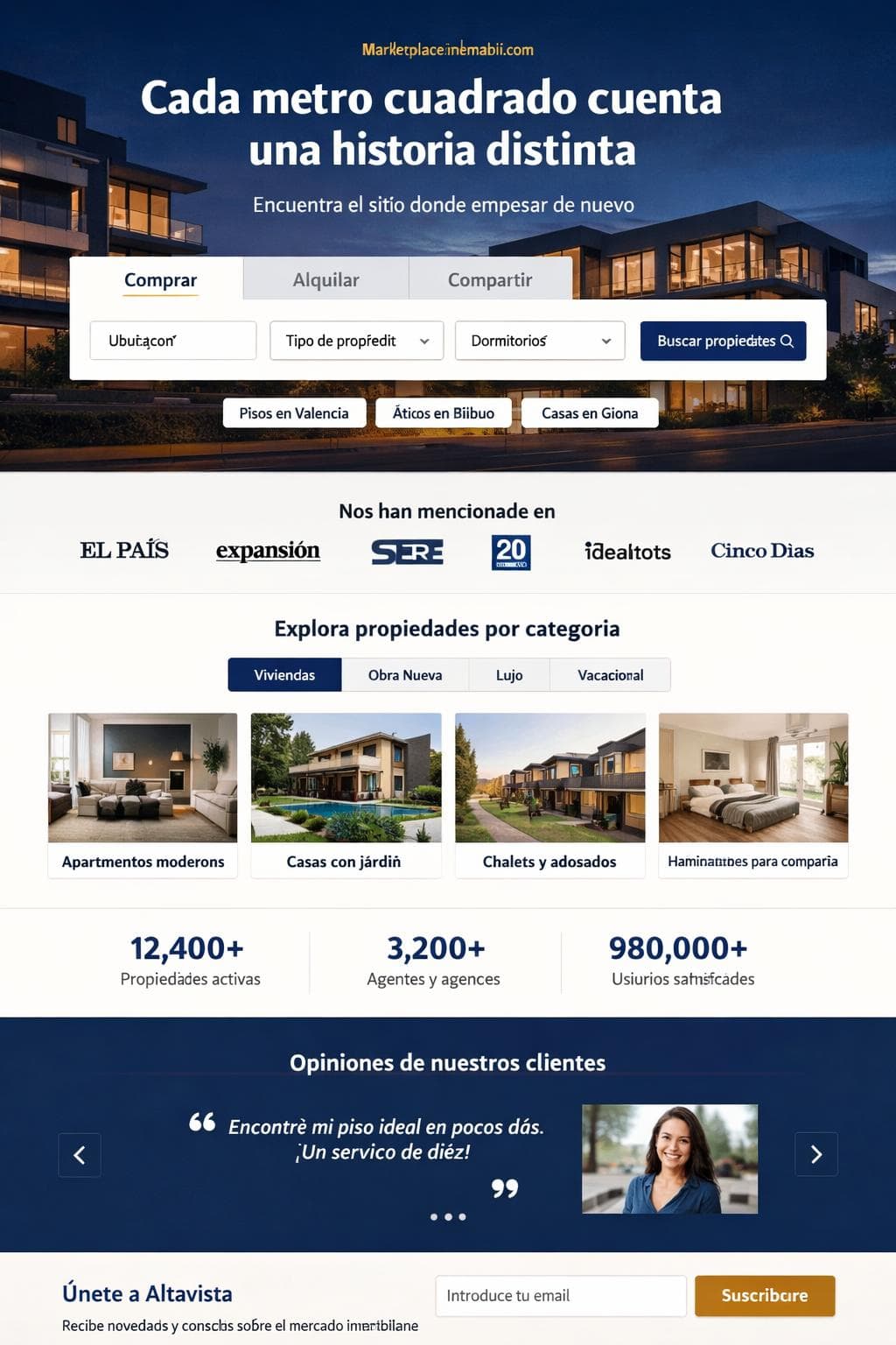 Altavista Inmuebles &mdash; vista previa del theme
