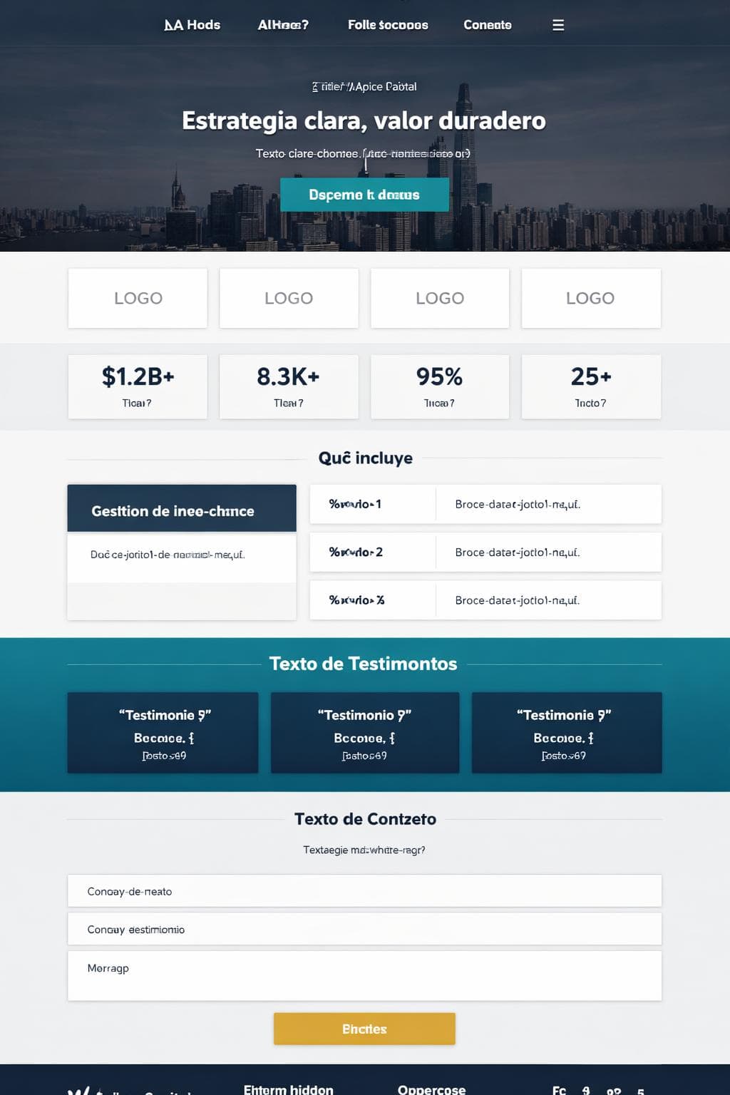 Ápice Capital — vista previa del theme