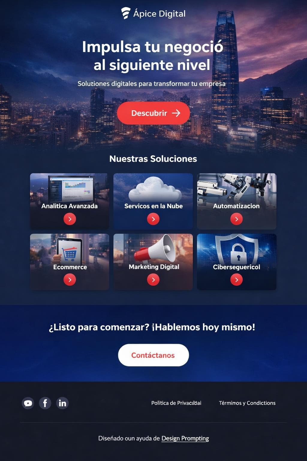 Ápice Digital — vista previa del theme