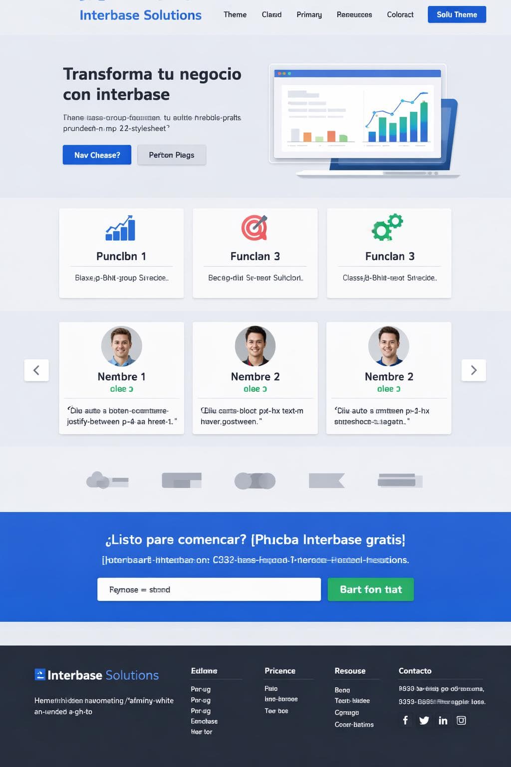 App Zenit — vista previa del theme