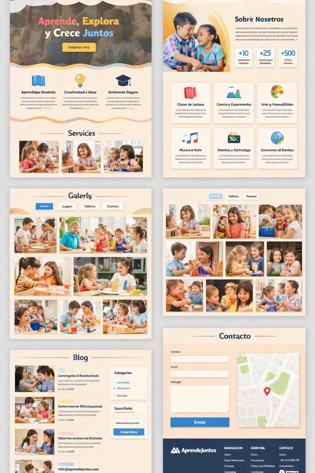 AprendeJuntos — vista previa del theme
