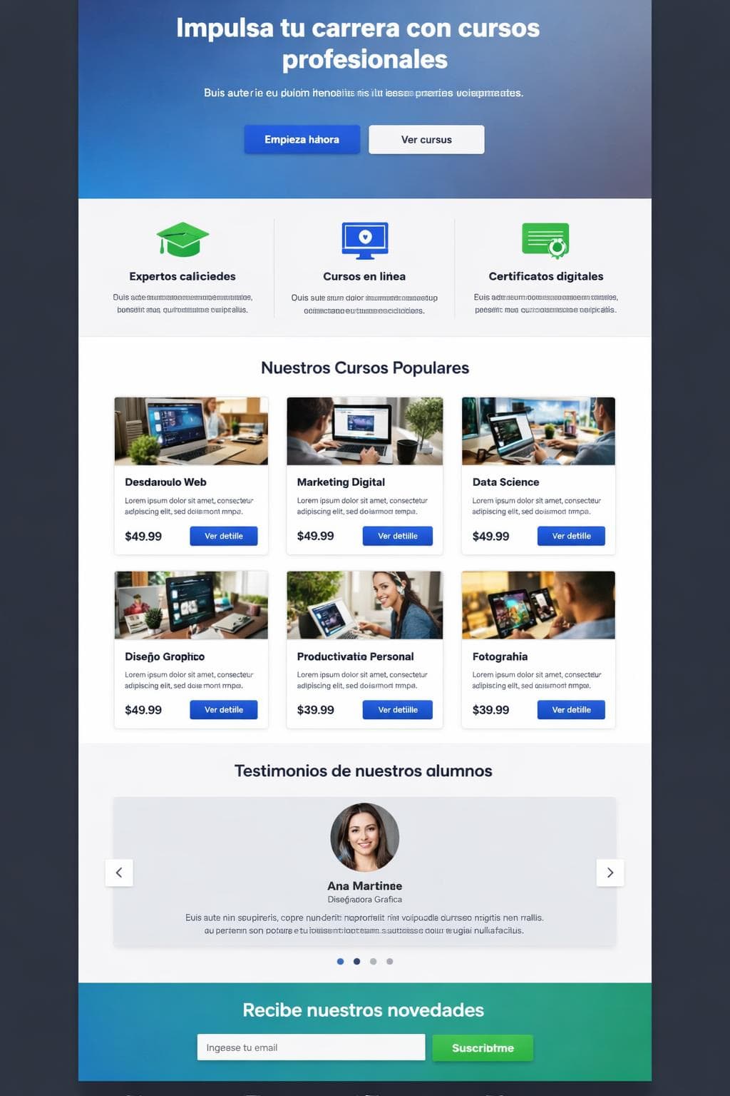 AprendePlus — vista previa del theme