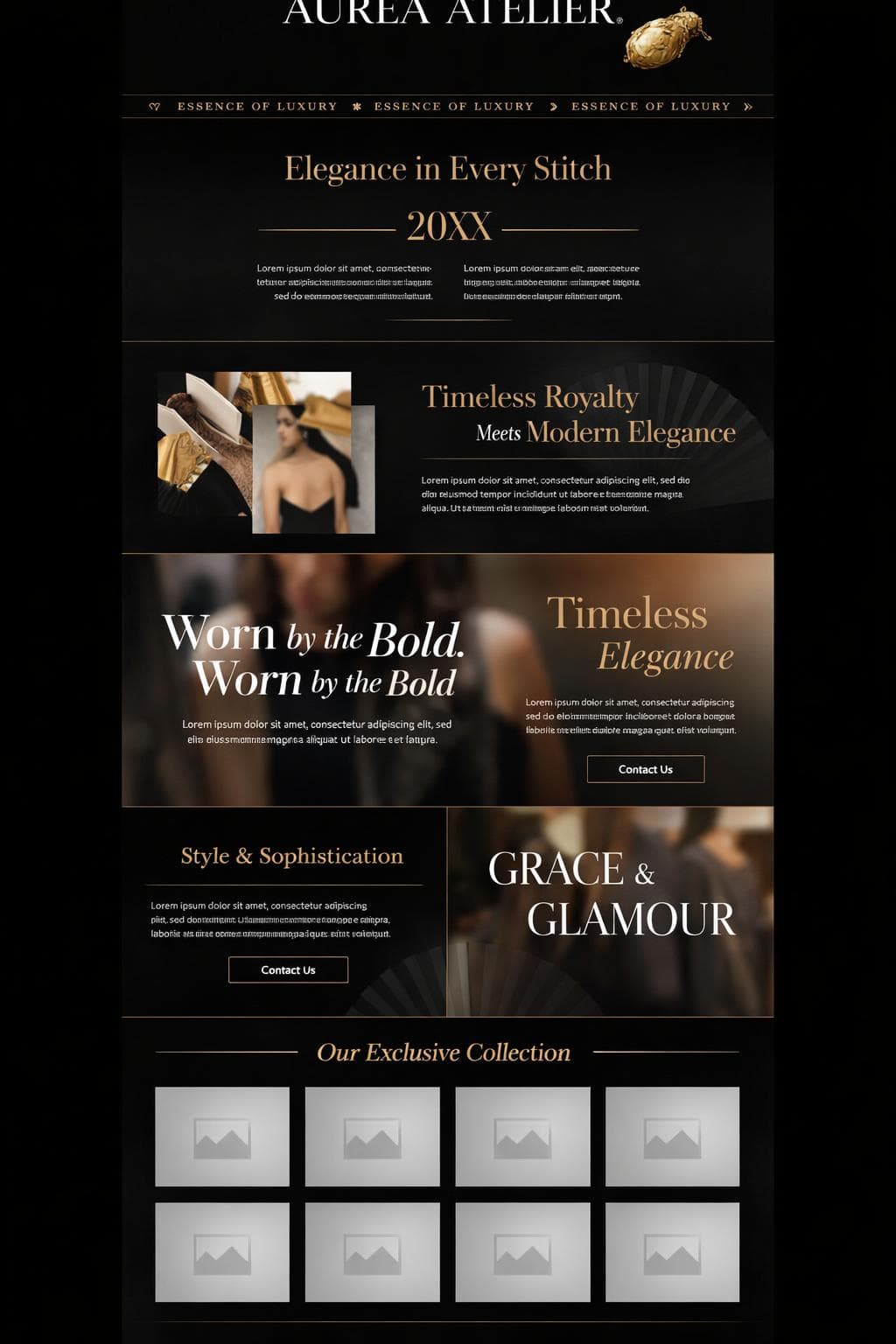 Aurea Atelier — vista previa del theme