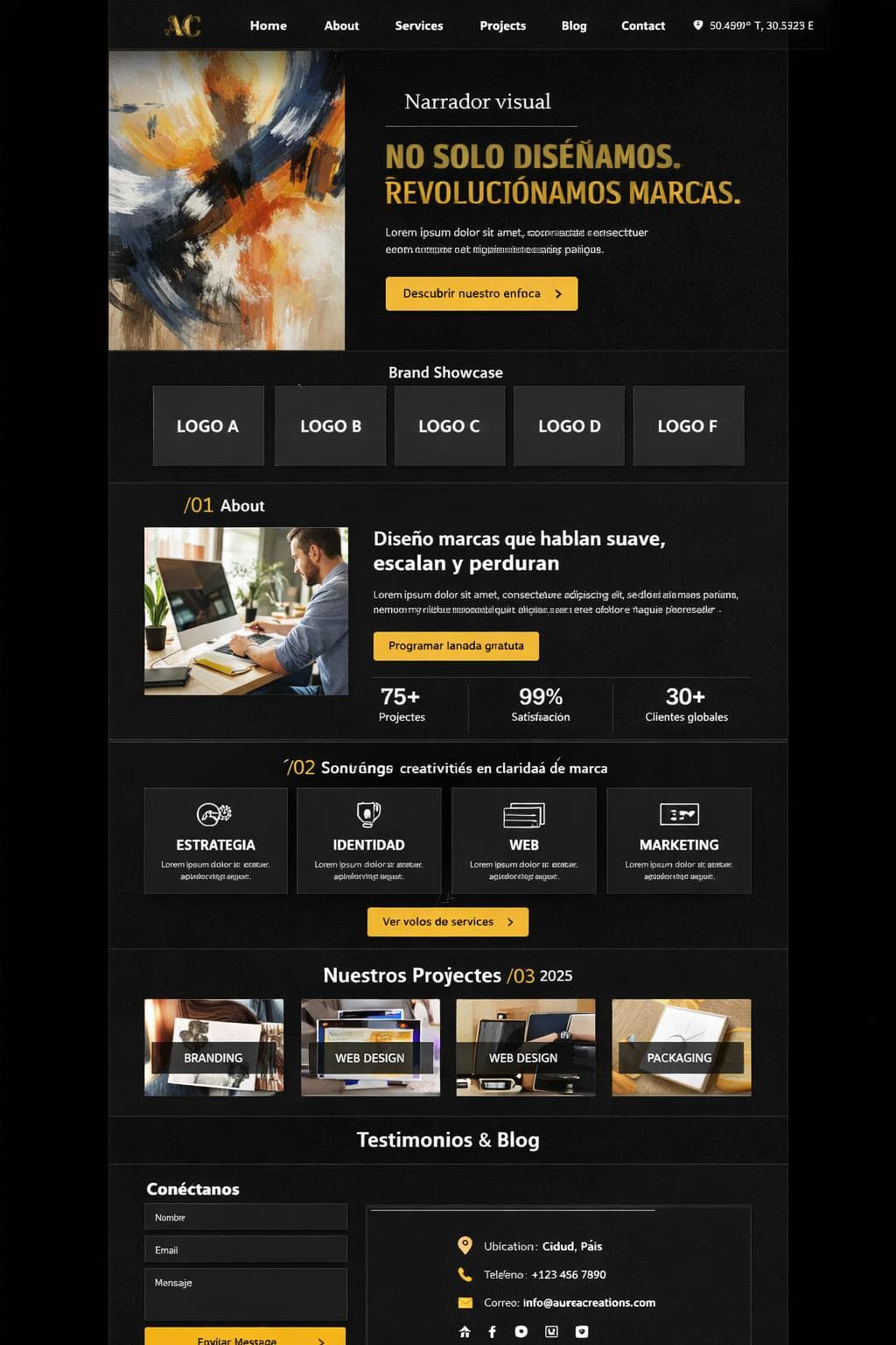 Áurea Creations — vista previa del theme