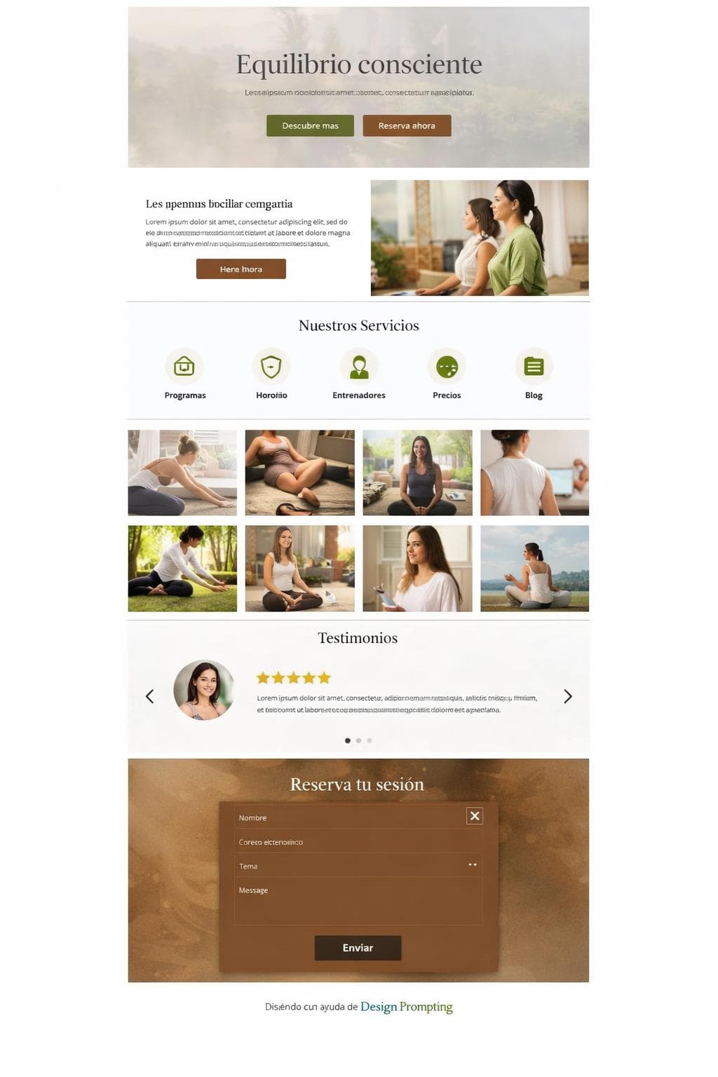 Áurea Vital — vista previa del theme