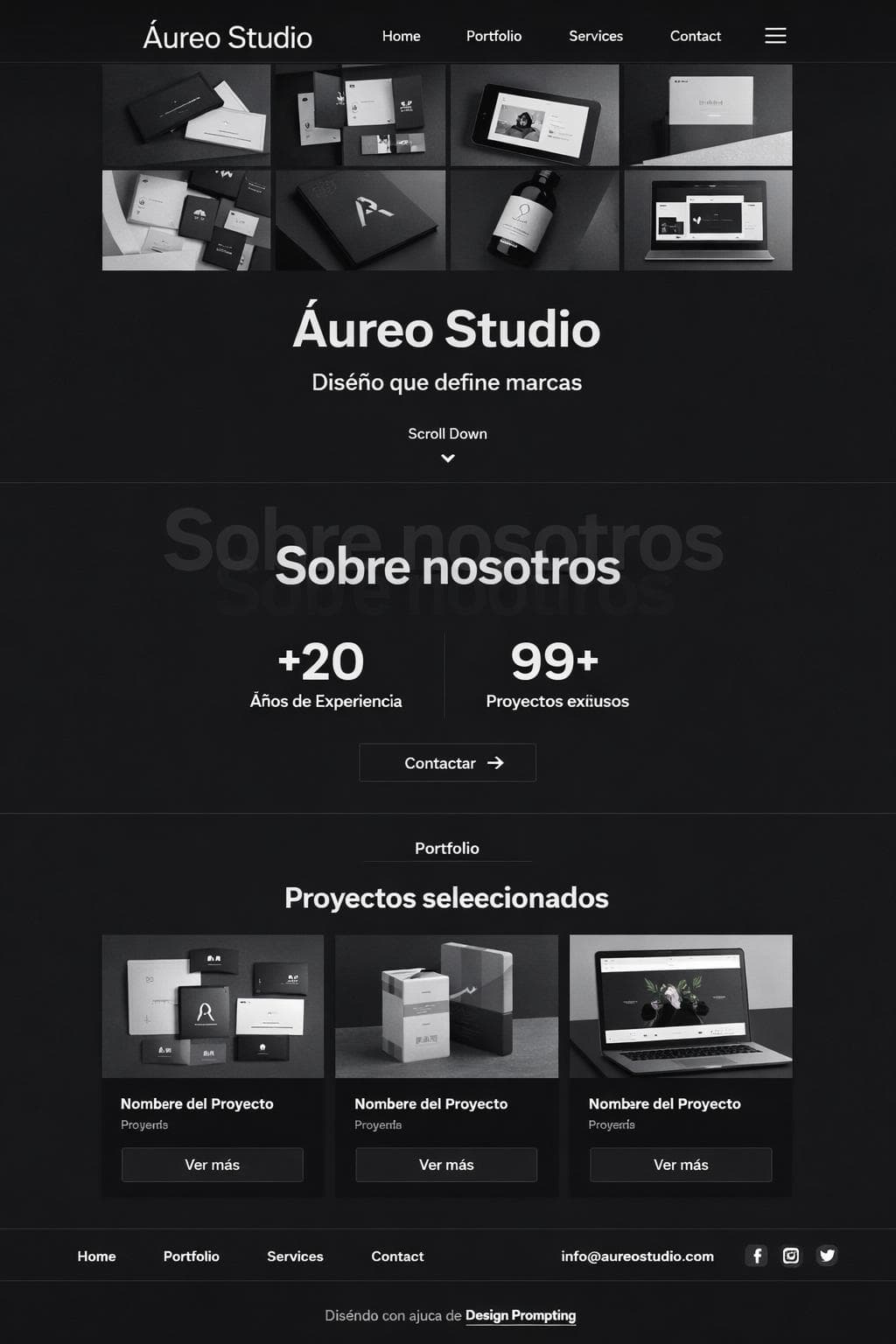 Áureo Studio — vista previa del theme
