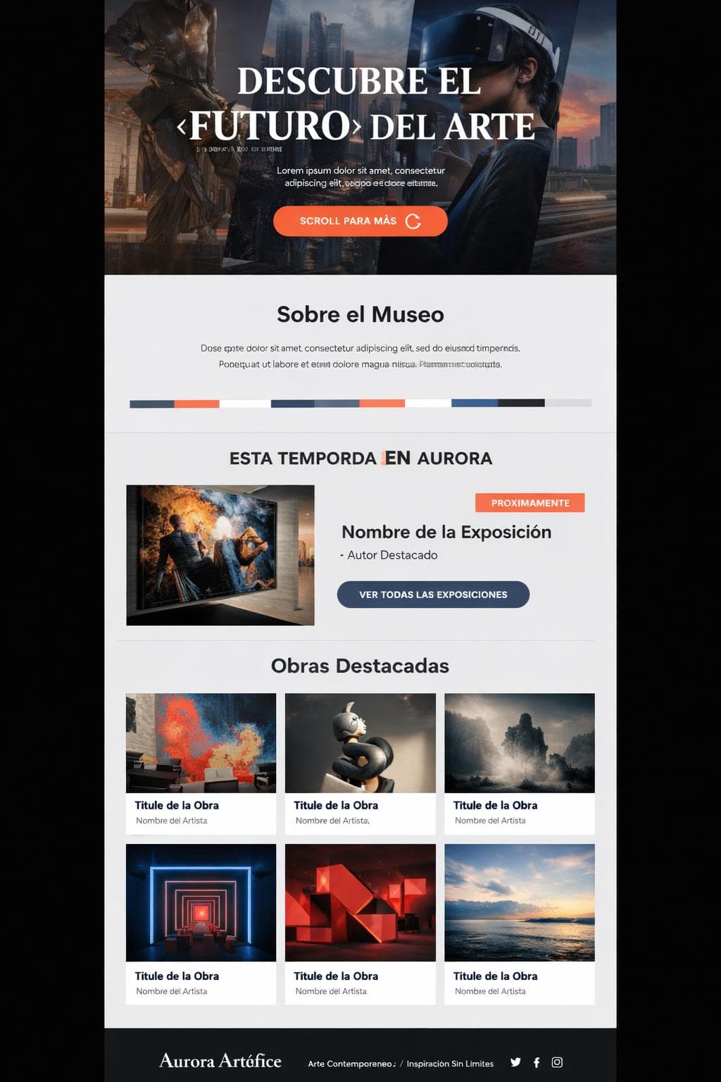 Aurora Artífice — vista previa del theme