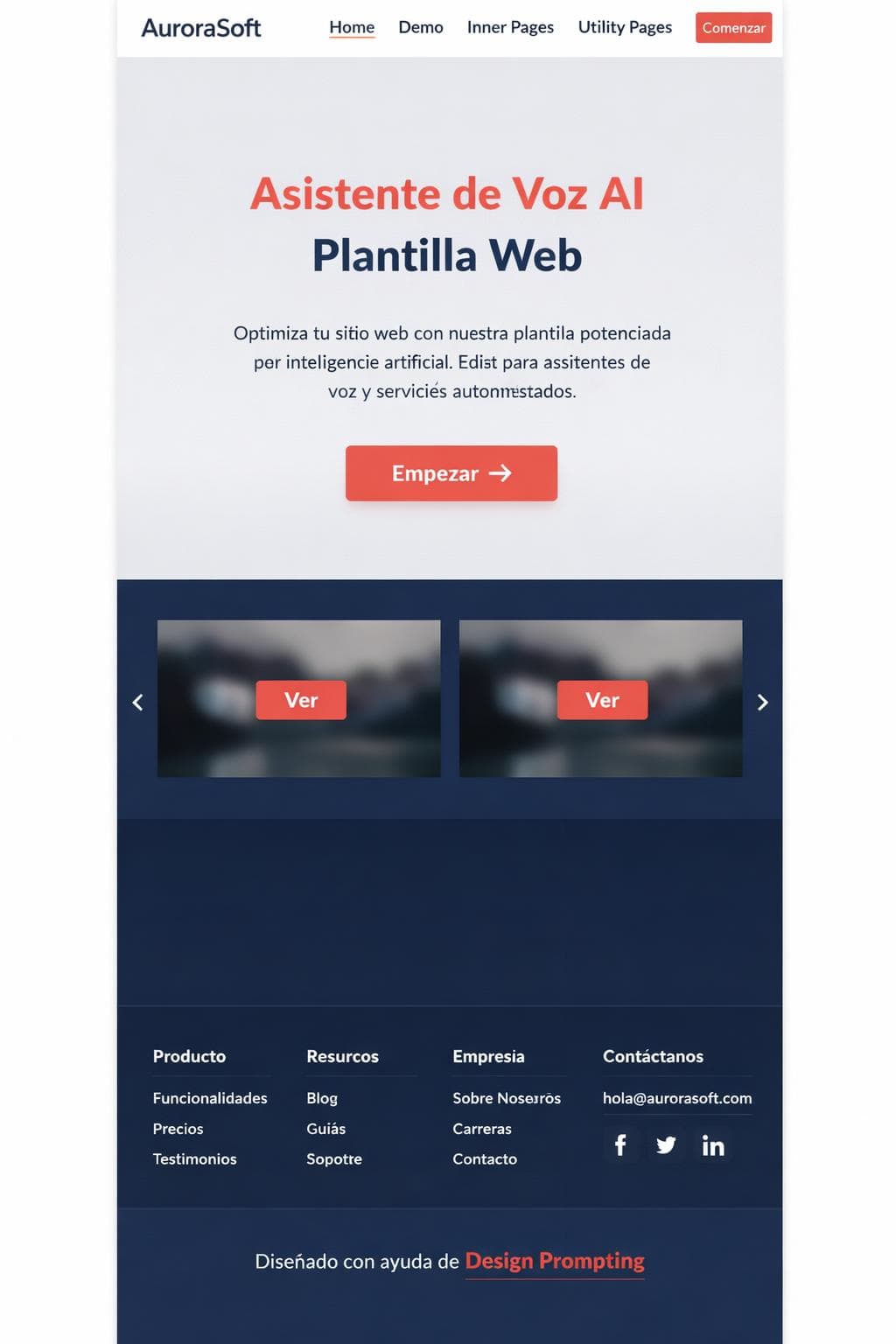 AuroraSoft — vista previa del theme