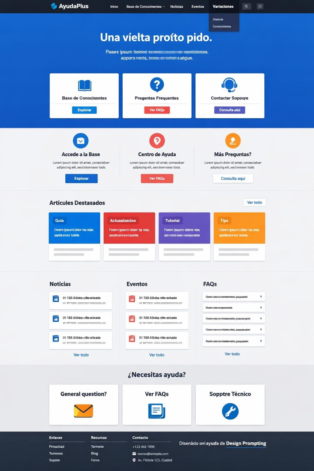AyudaPlus — vista previa del theme
