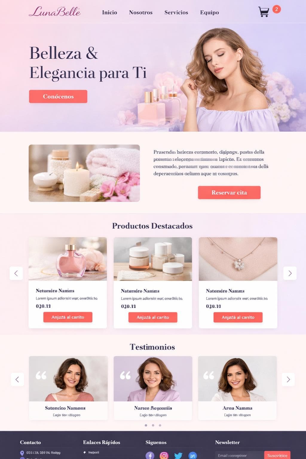 Belleza Brisa &mdash; vista previa del theme
