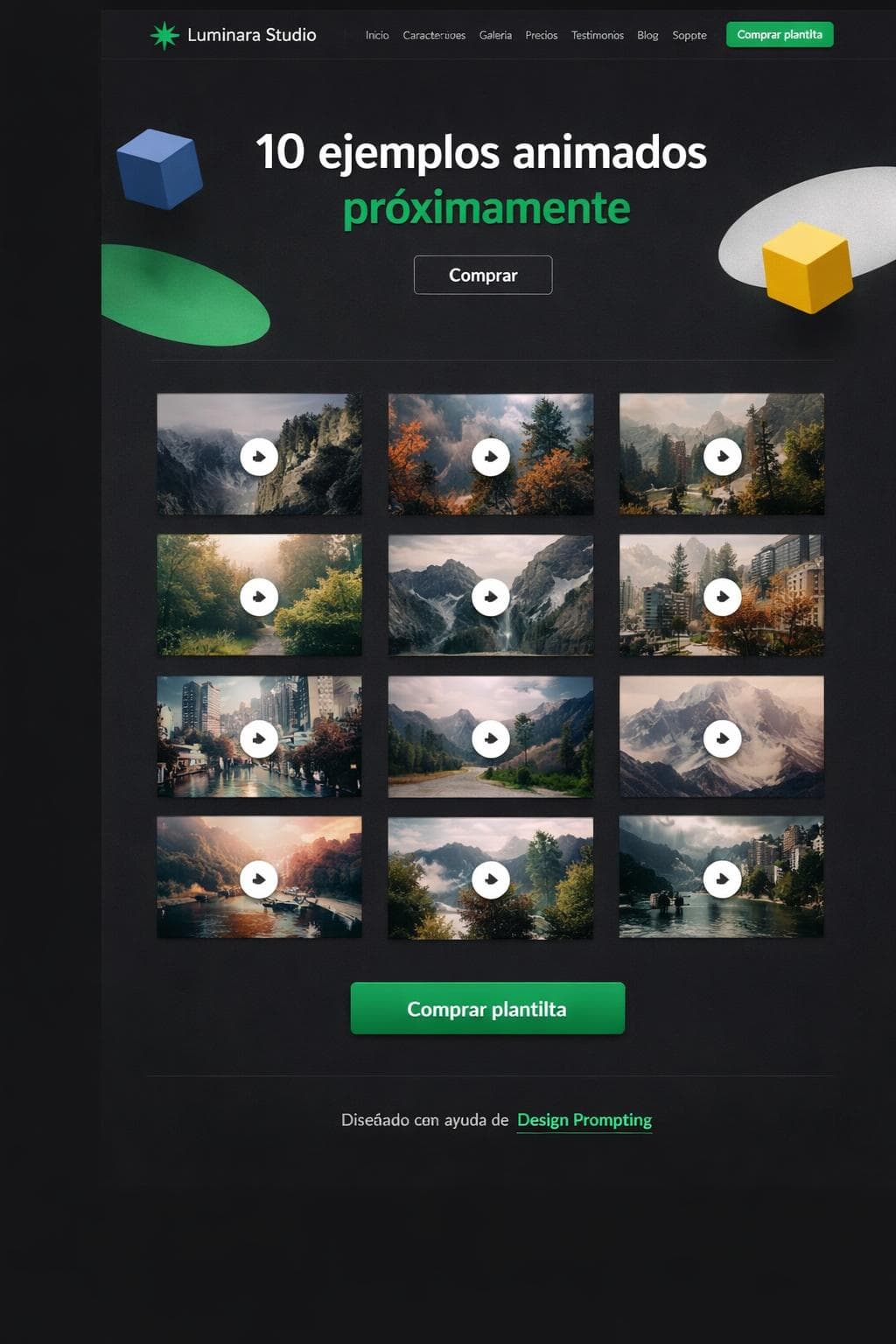 Belleza Nimbo &mdash; vista previa del theme