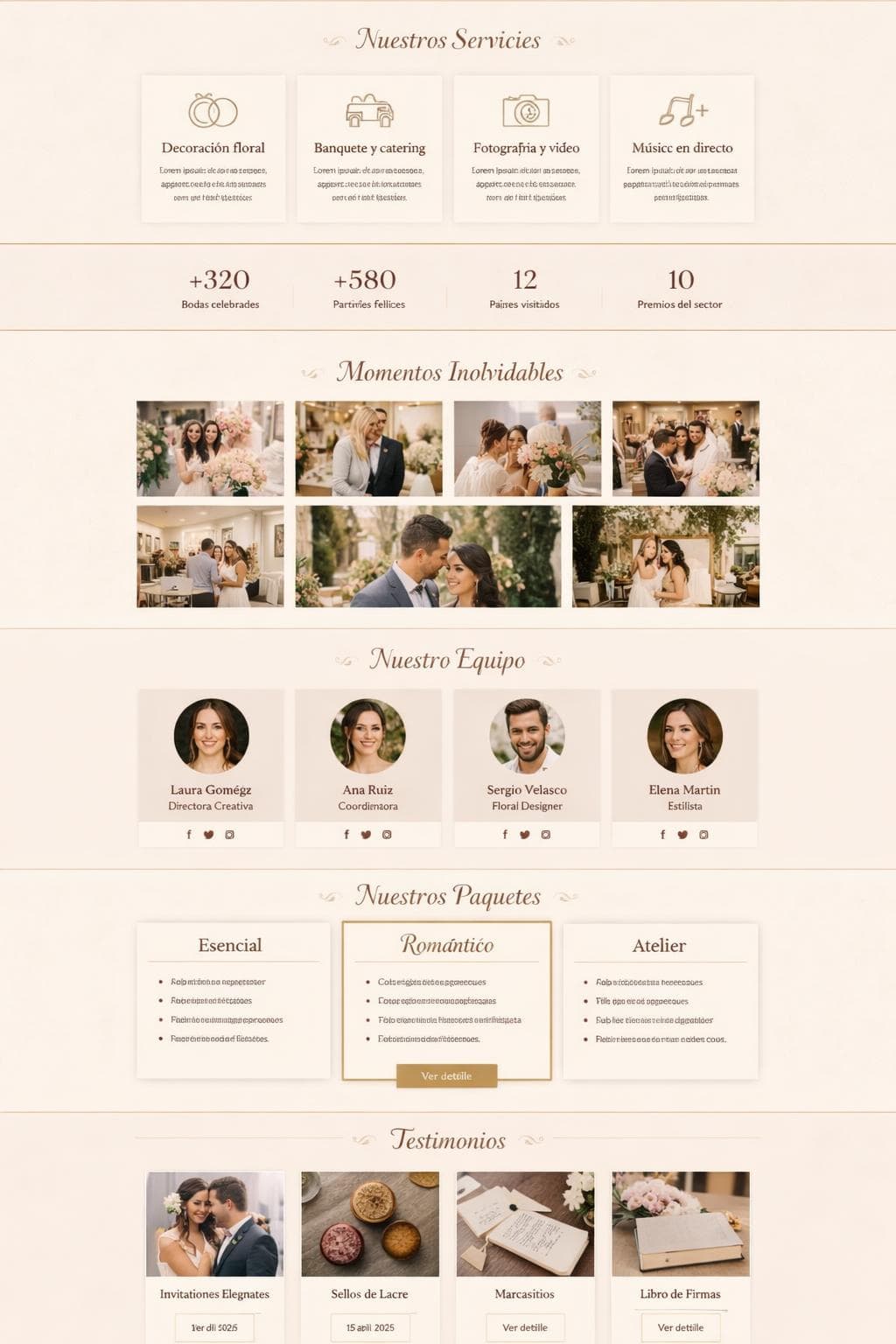 Bodas Lirio Blanco — vista previa del theme
