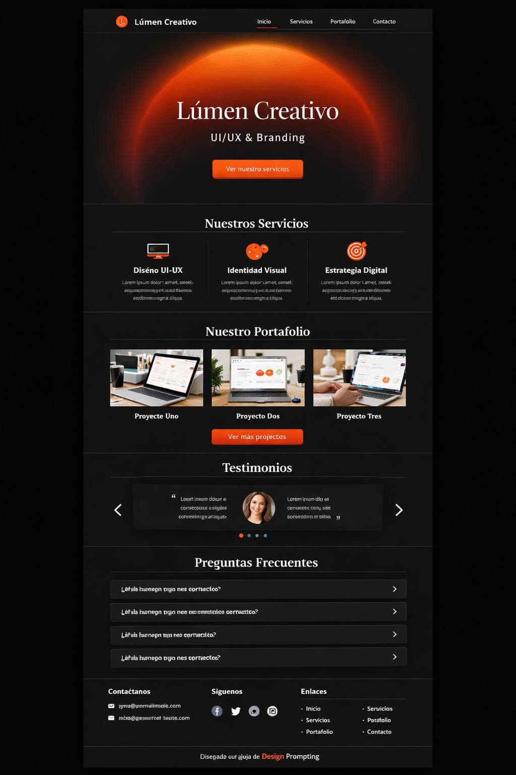 Branding Zenit — vista previa del theme