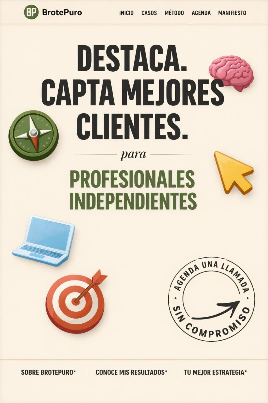 BrotePuro — vista previa del theme