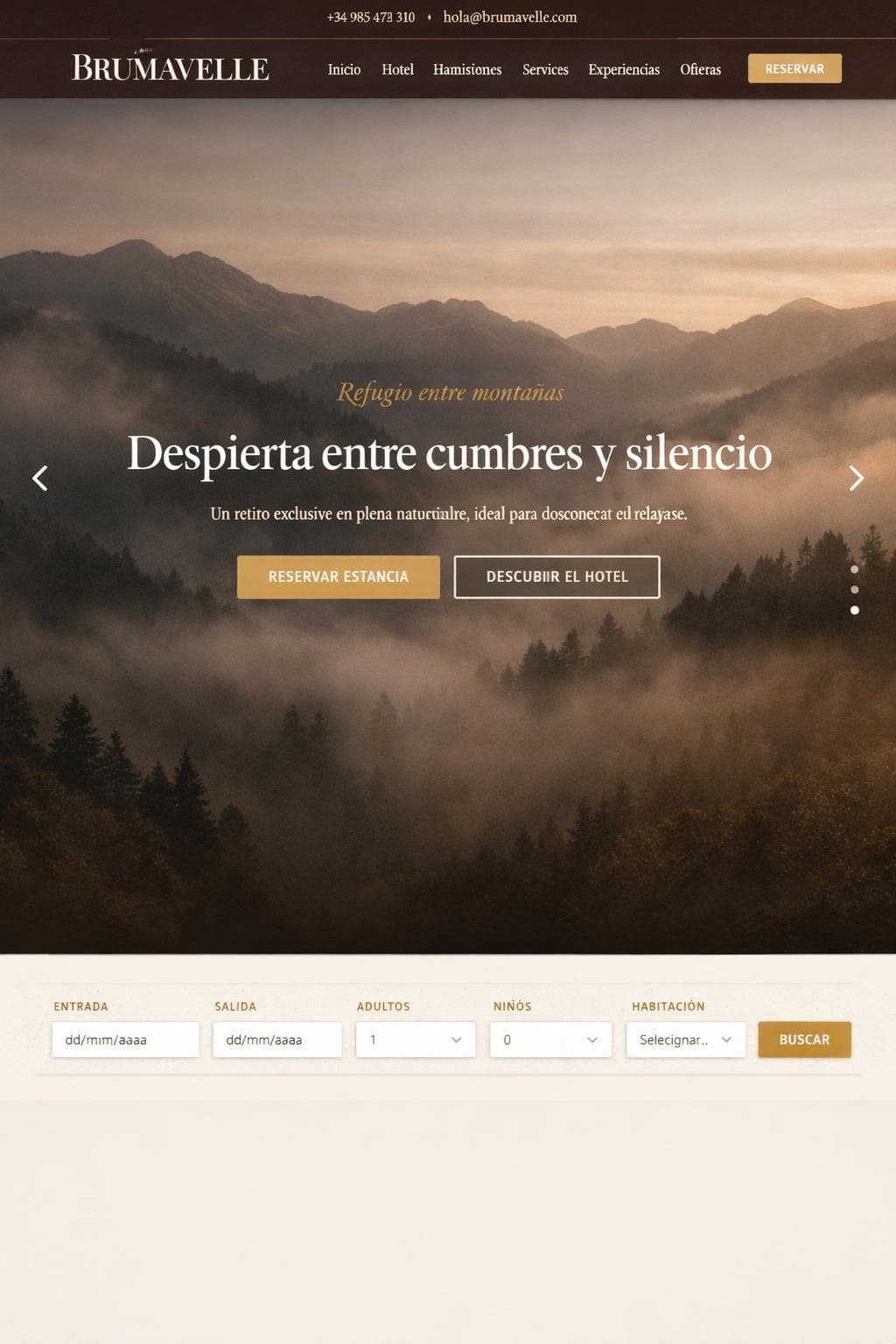 Brumavelle Resort &mdash; vista previa del theme
