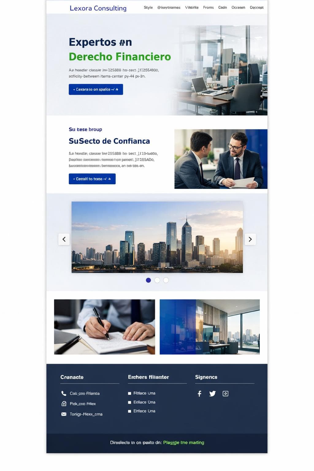 Business Alba — vista previa del theme