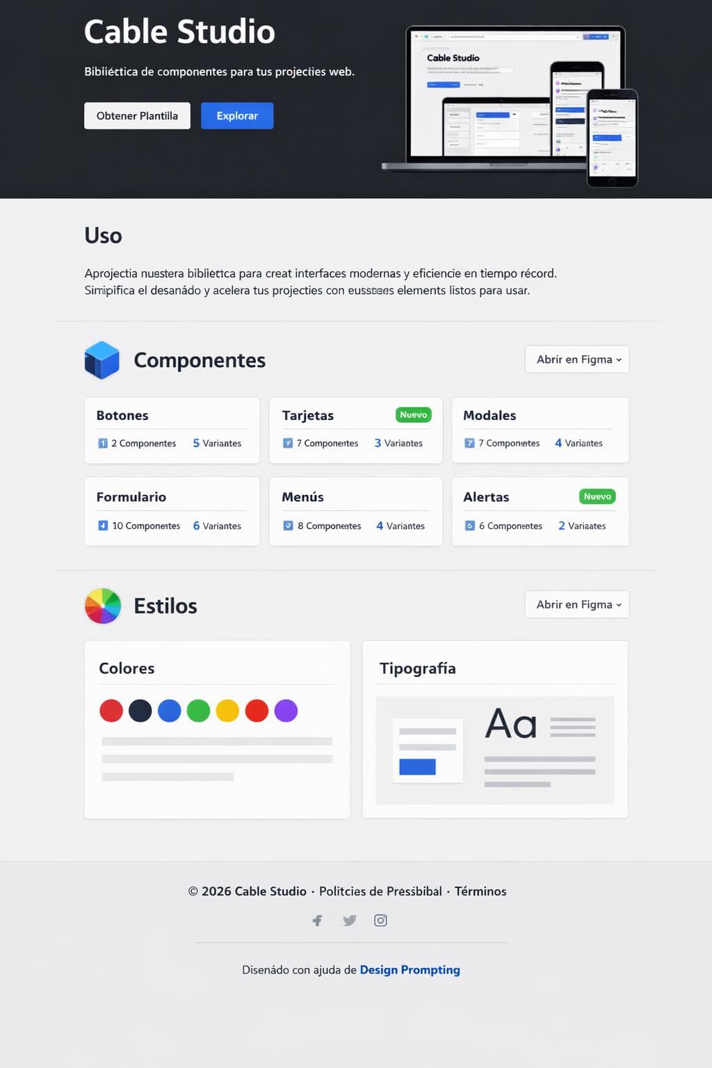 Cable Studio — vista previa del theme