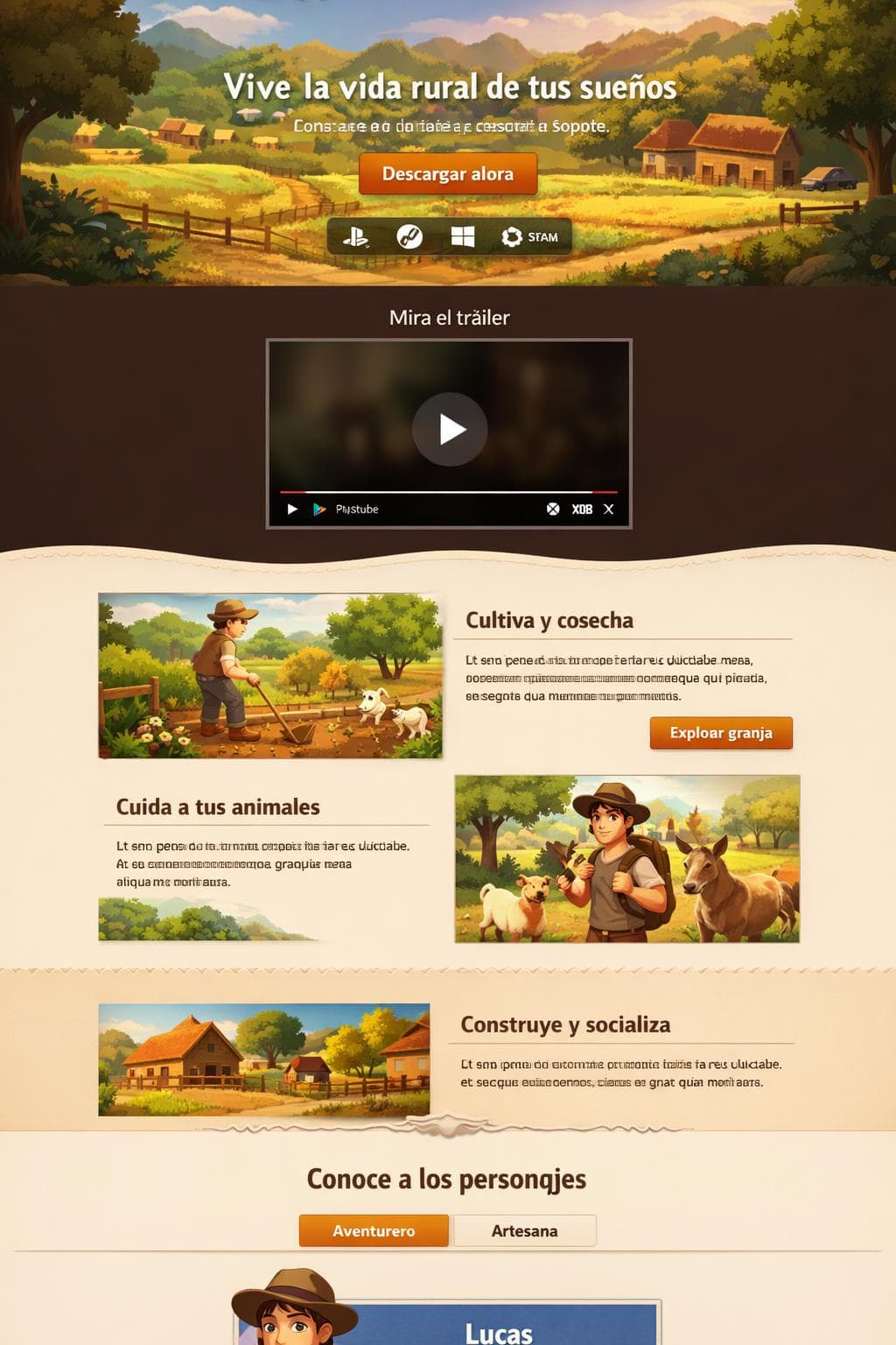 CampoLúdico — vista previa del theme