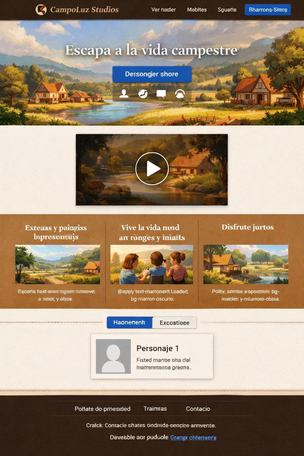 CampoLuz Studios — vista previa del theme
