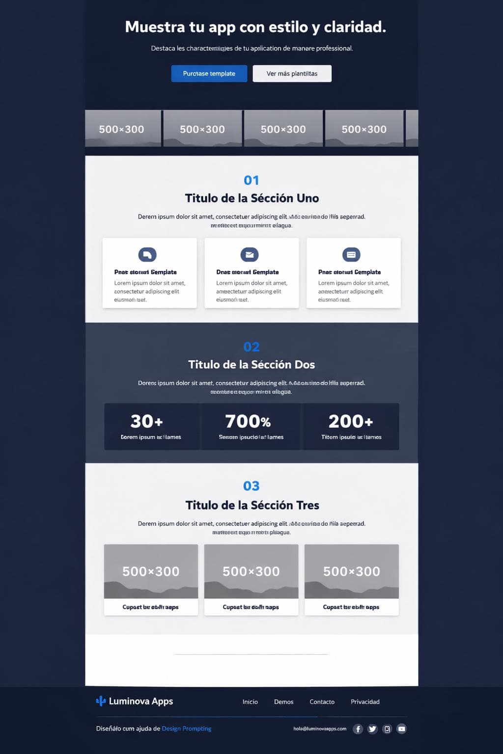 Campus Lumen &mdash; vista previa del theme
