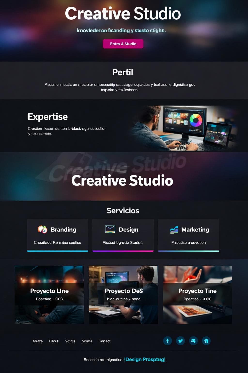 Captura Vidriera — vista previa del theme