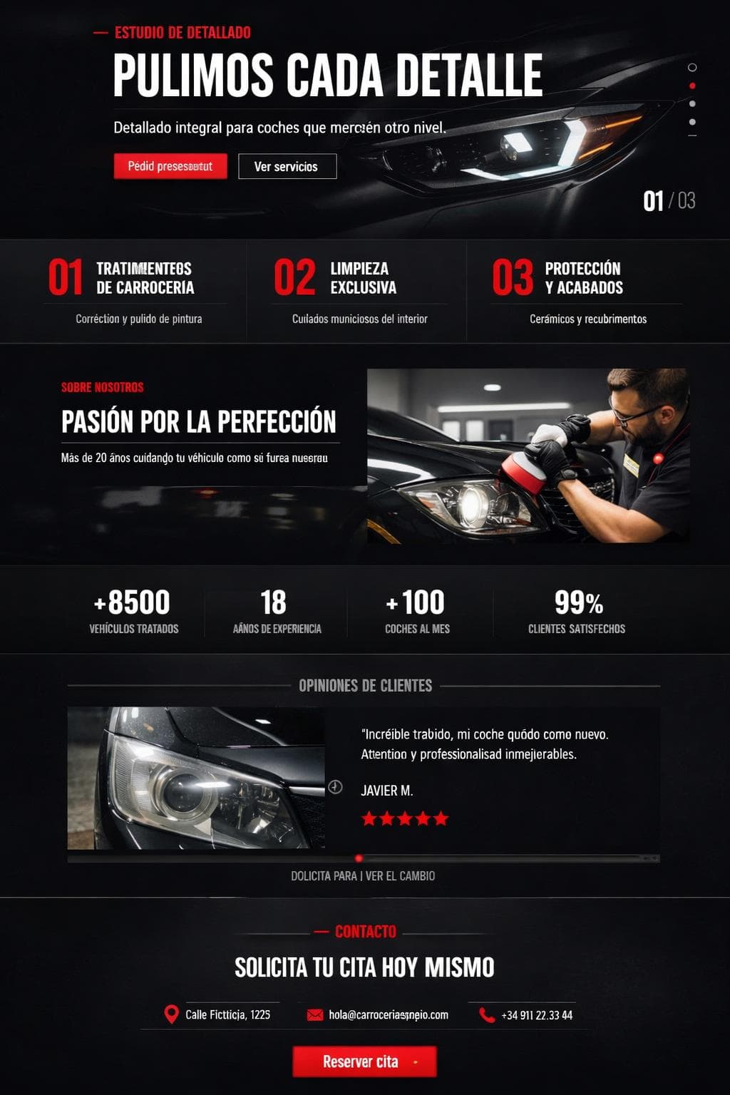 Carrocería Espejo — vista previa del theme