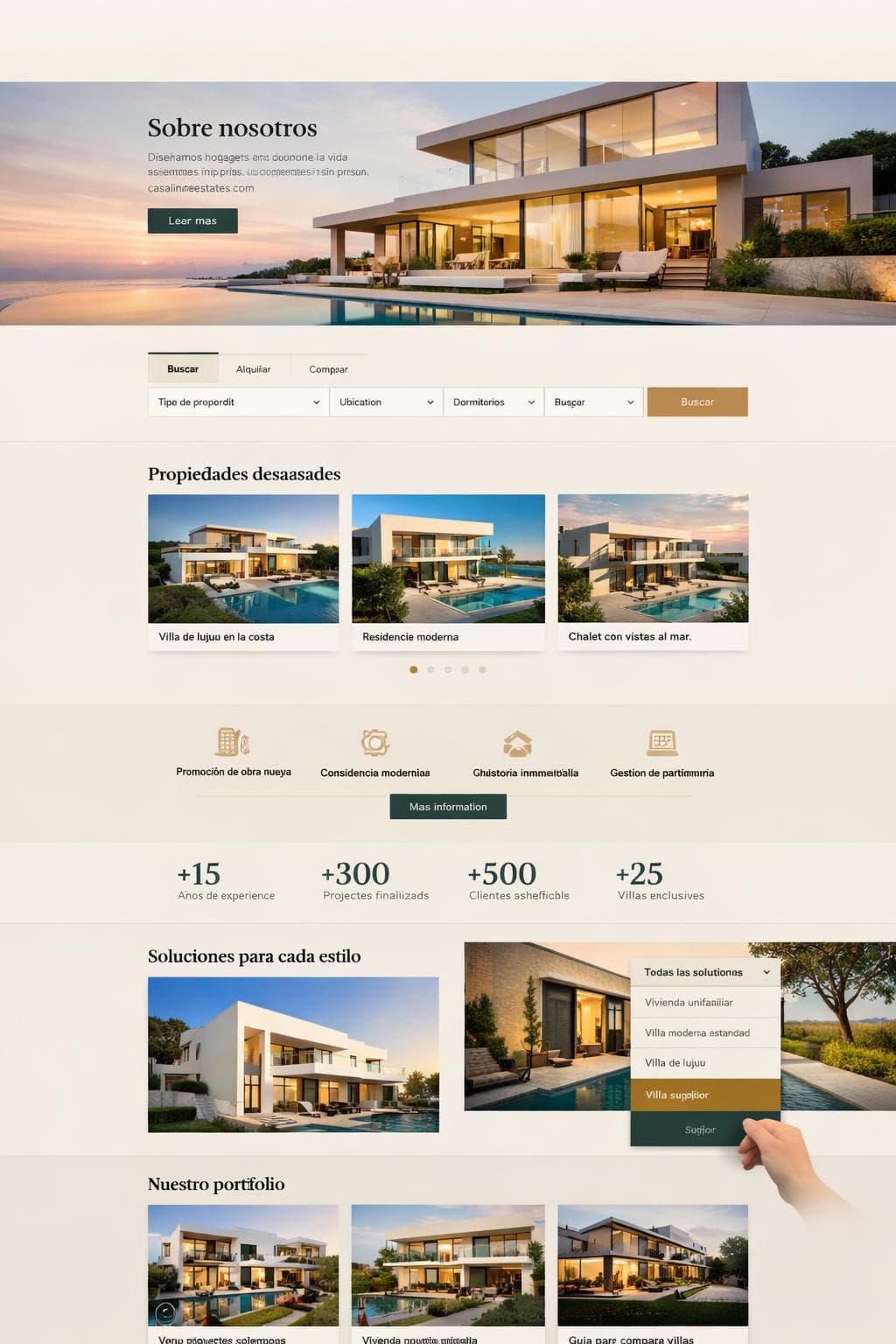 Casalina Estates — vista previa del theme