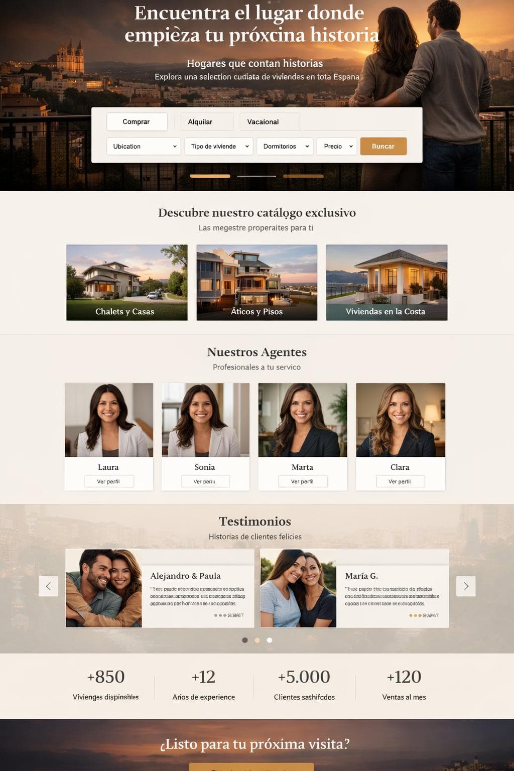 Casalumbre Inmobiliaria — vista previa del theme