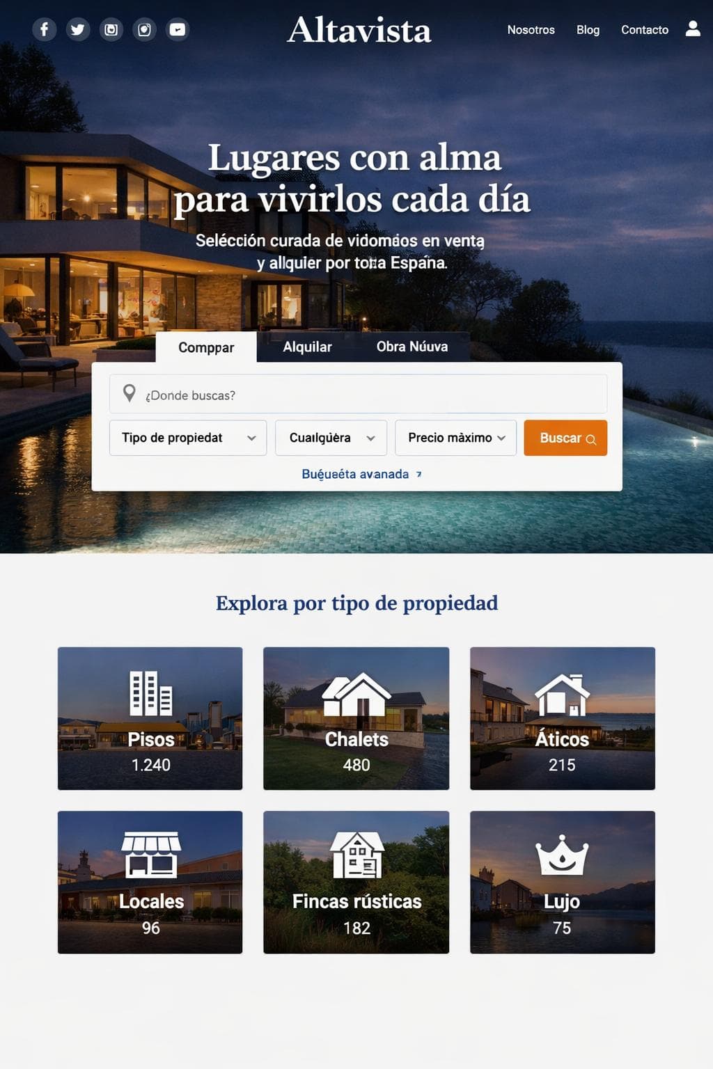 Casas Alba &mdash; vista previa del theme