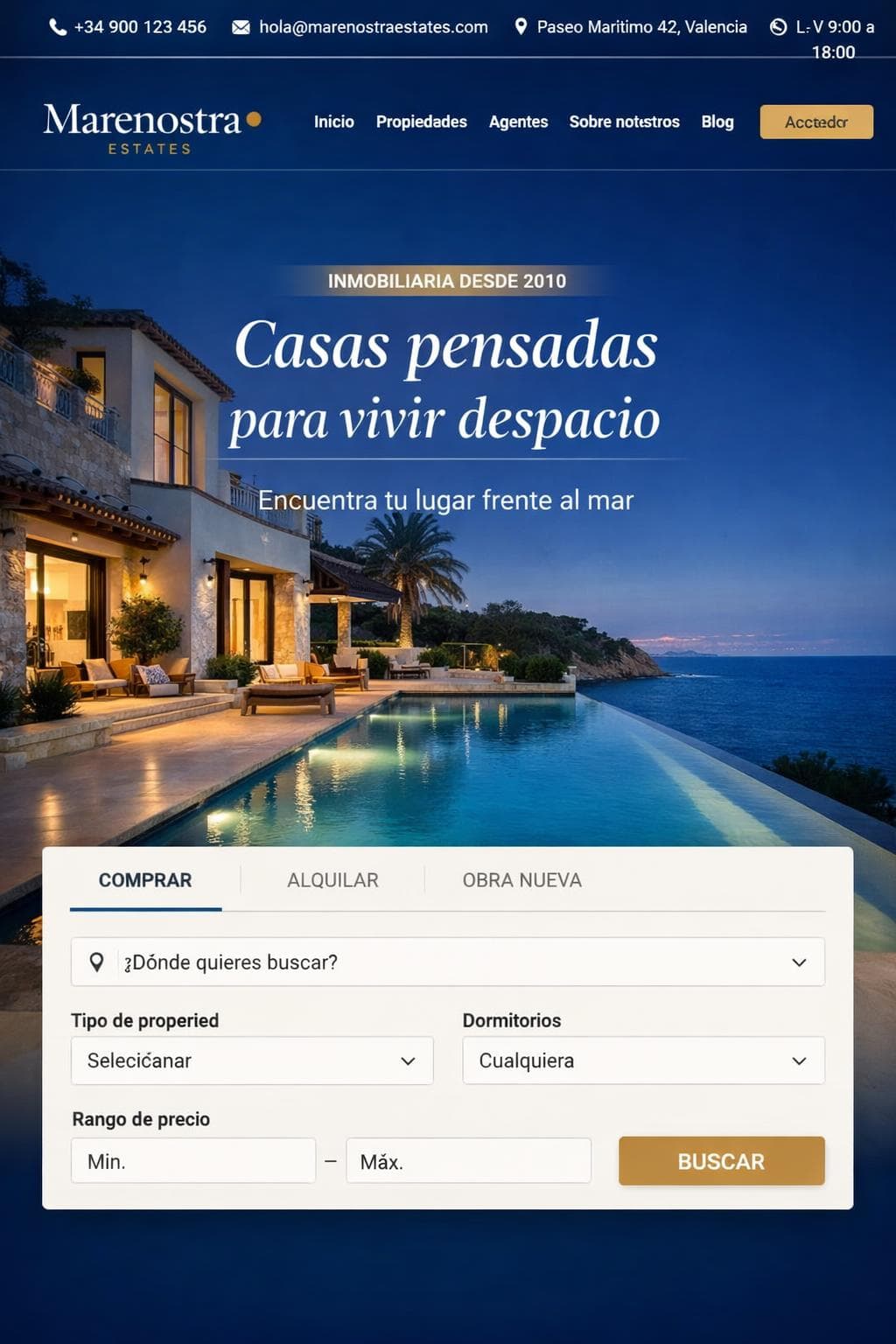Casas Delta — vista previa del theme
