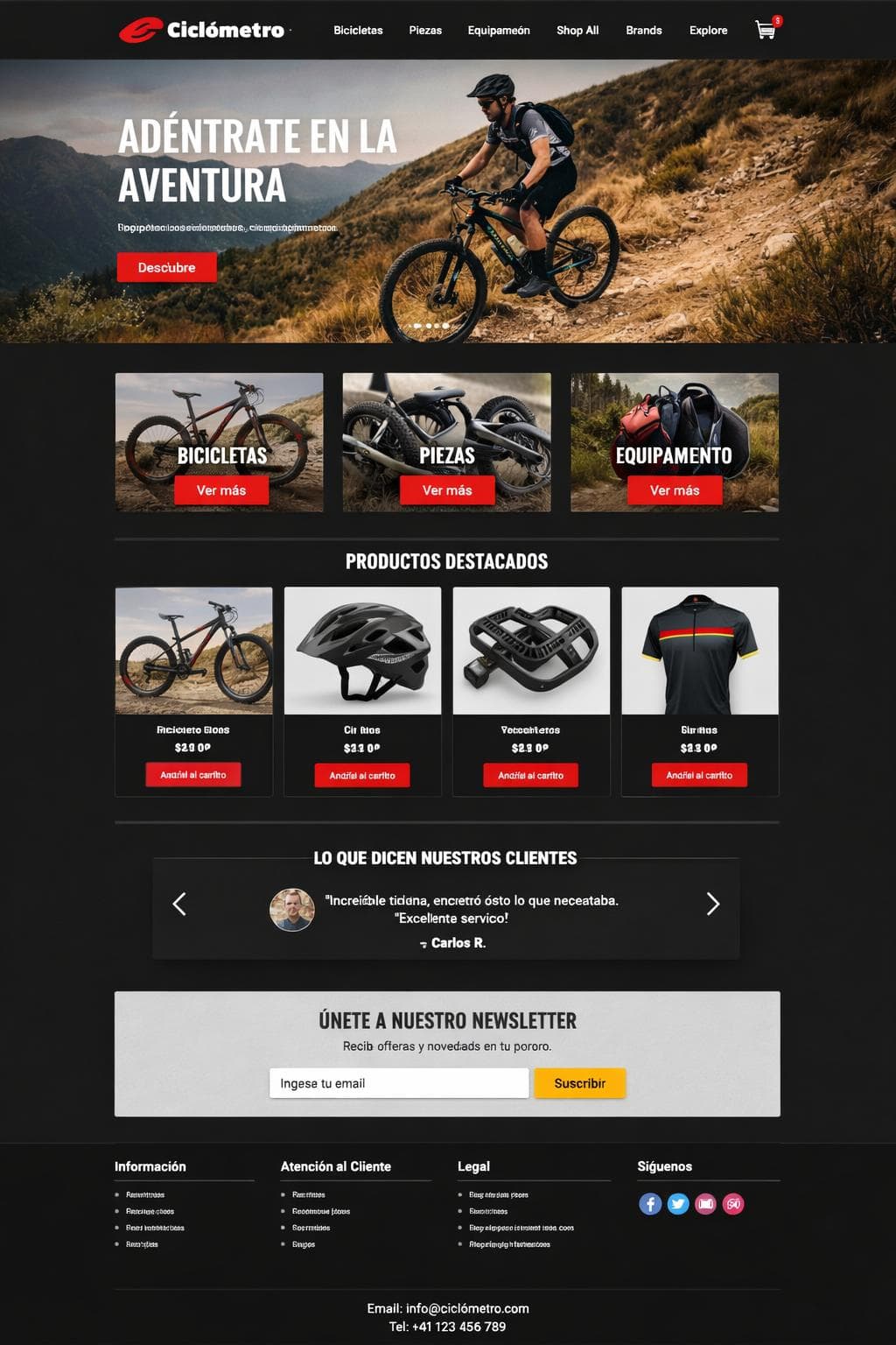 Ciclómetro — vista previa del theme