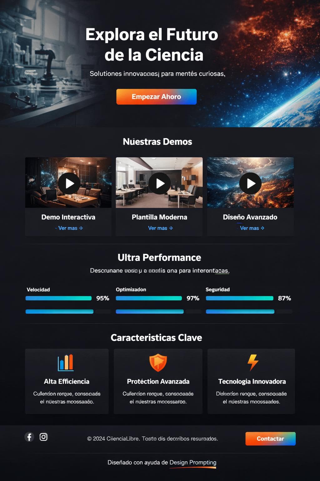 CienciaLibre — vista previa del theme