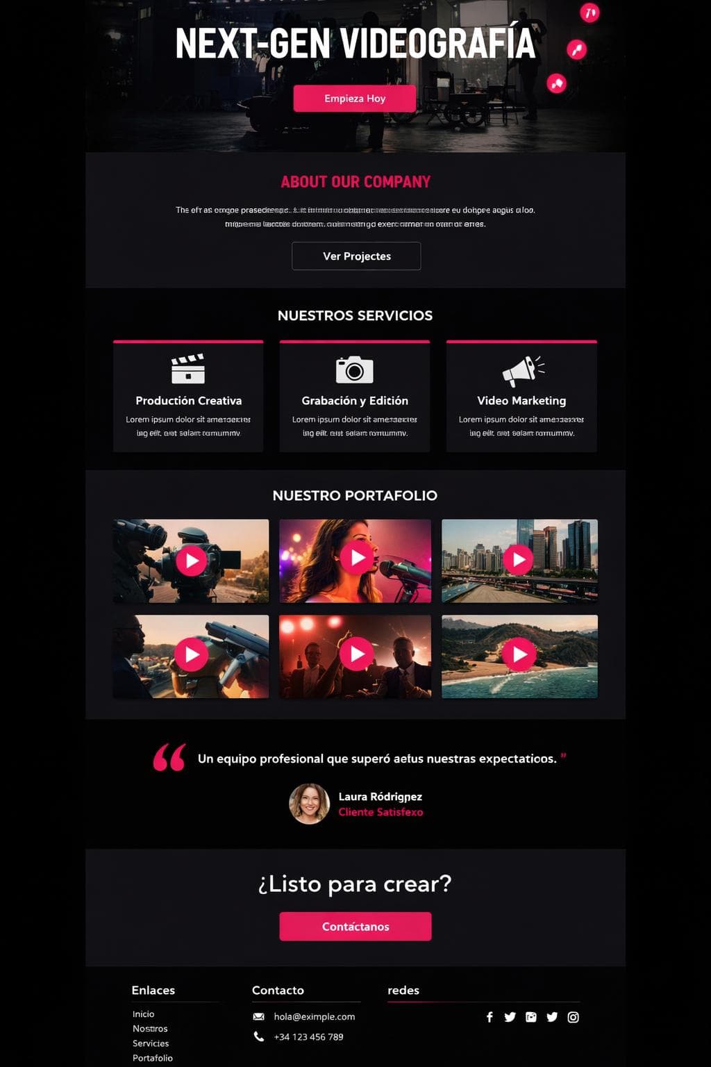 CinePulse Studios — vista previa del theme