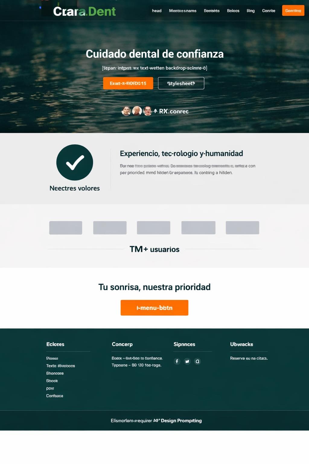 ClaraDent — vista previa del theme