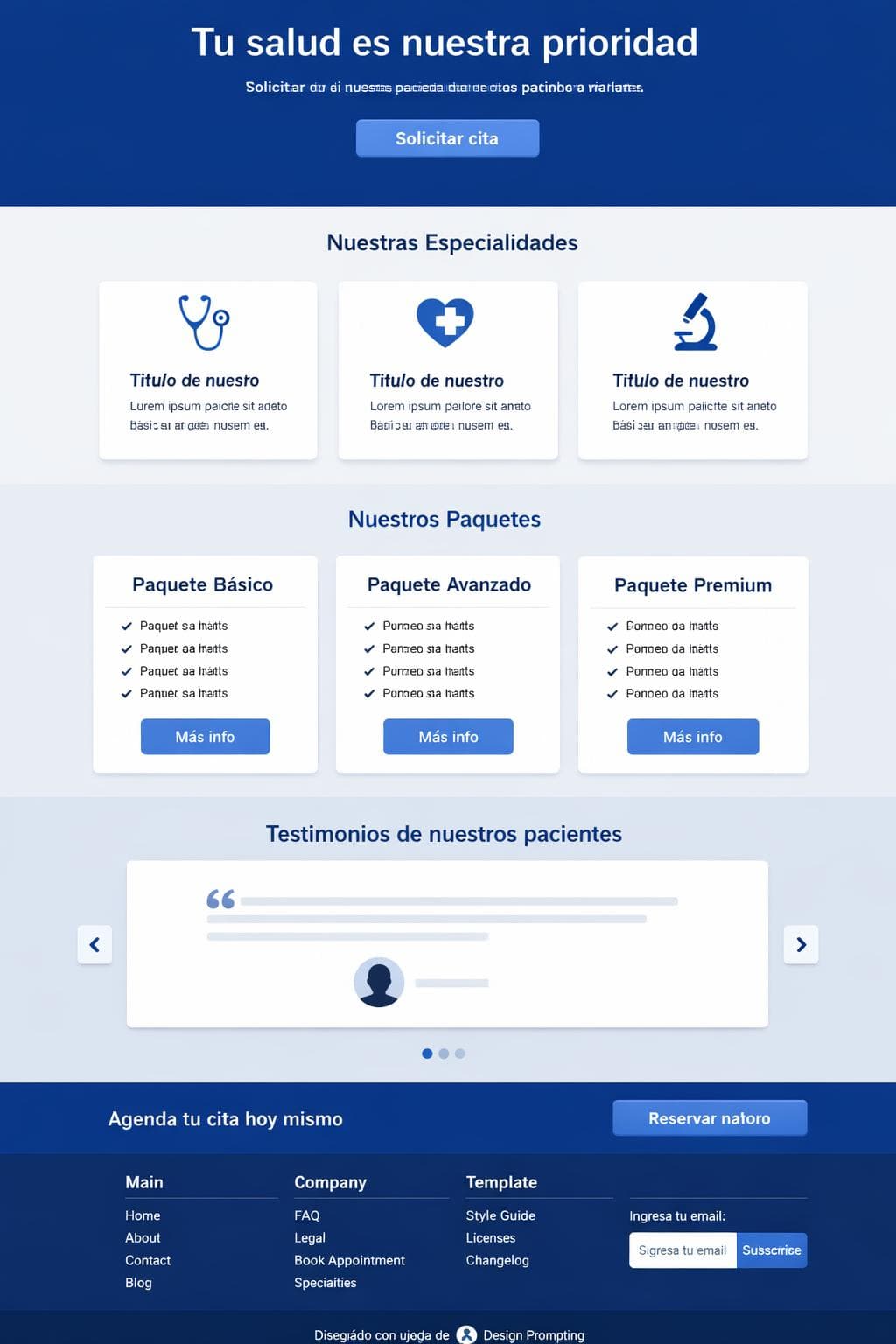 Clínica Aurora — vista previa del theme