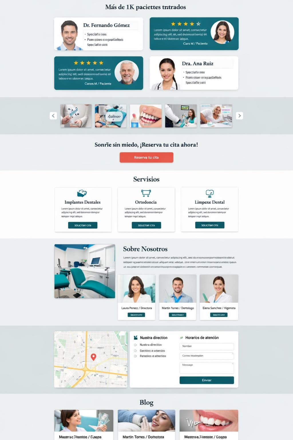 Cl&iacute;nica Dental NovaSonrisa &mdash; vista previa del theme
